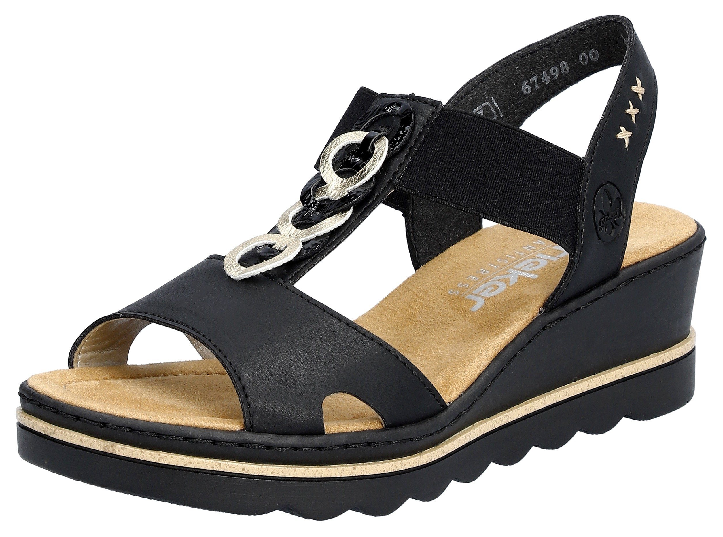 Rieker Keilsandalette, Sommerschuh, Sandale, Keilabsatz, mit günstig online kaufen