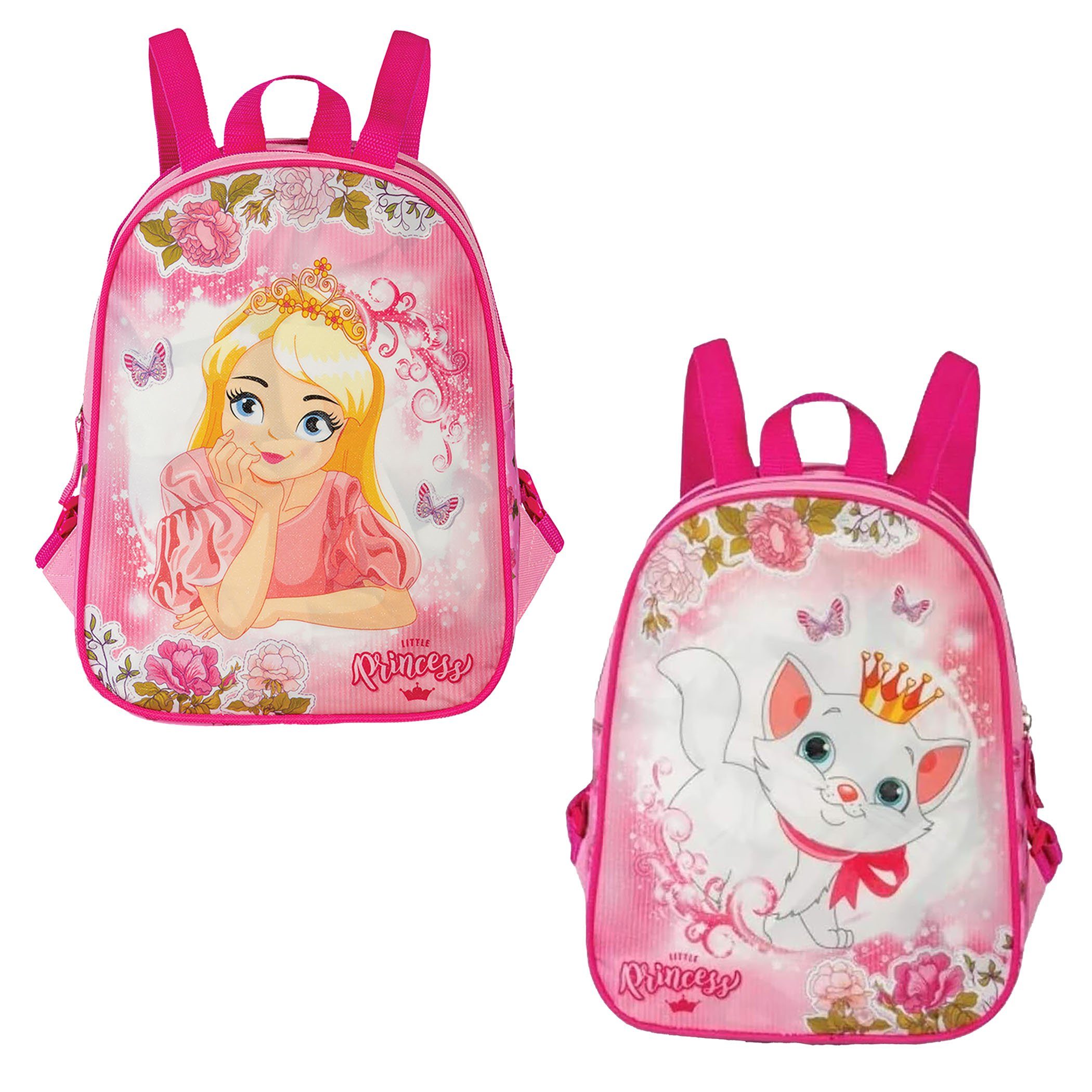 Haus und Deko Gardine Rucksack little Prinzess Rosa Wenderucksack Kätzchen Prinzessin Kinder (1 St), Polyester