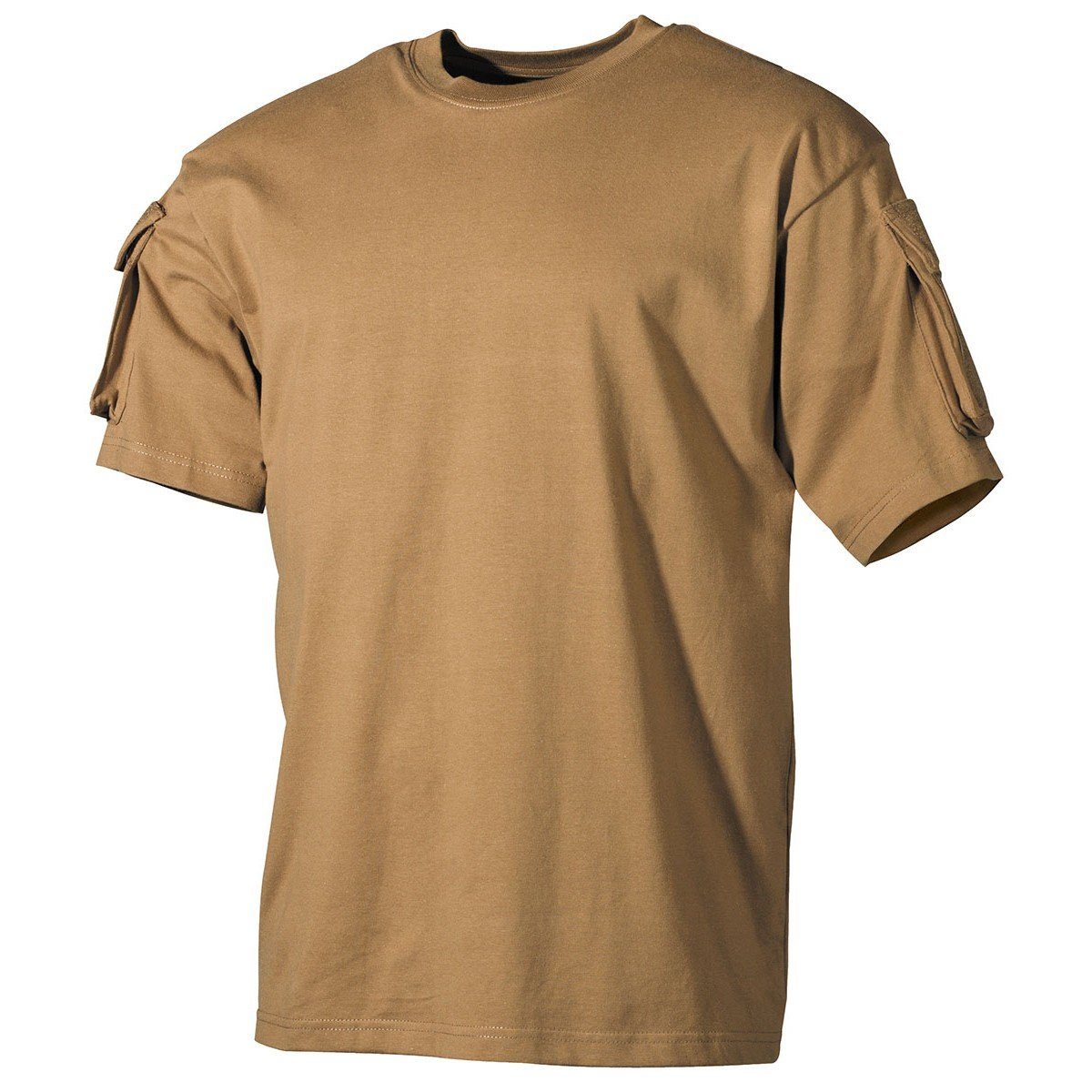 MFH T-Shirt Outdoor T-Shirt, halbarm, coyote, mit Ärmeltaschen XXXL