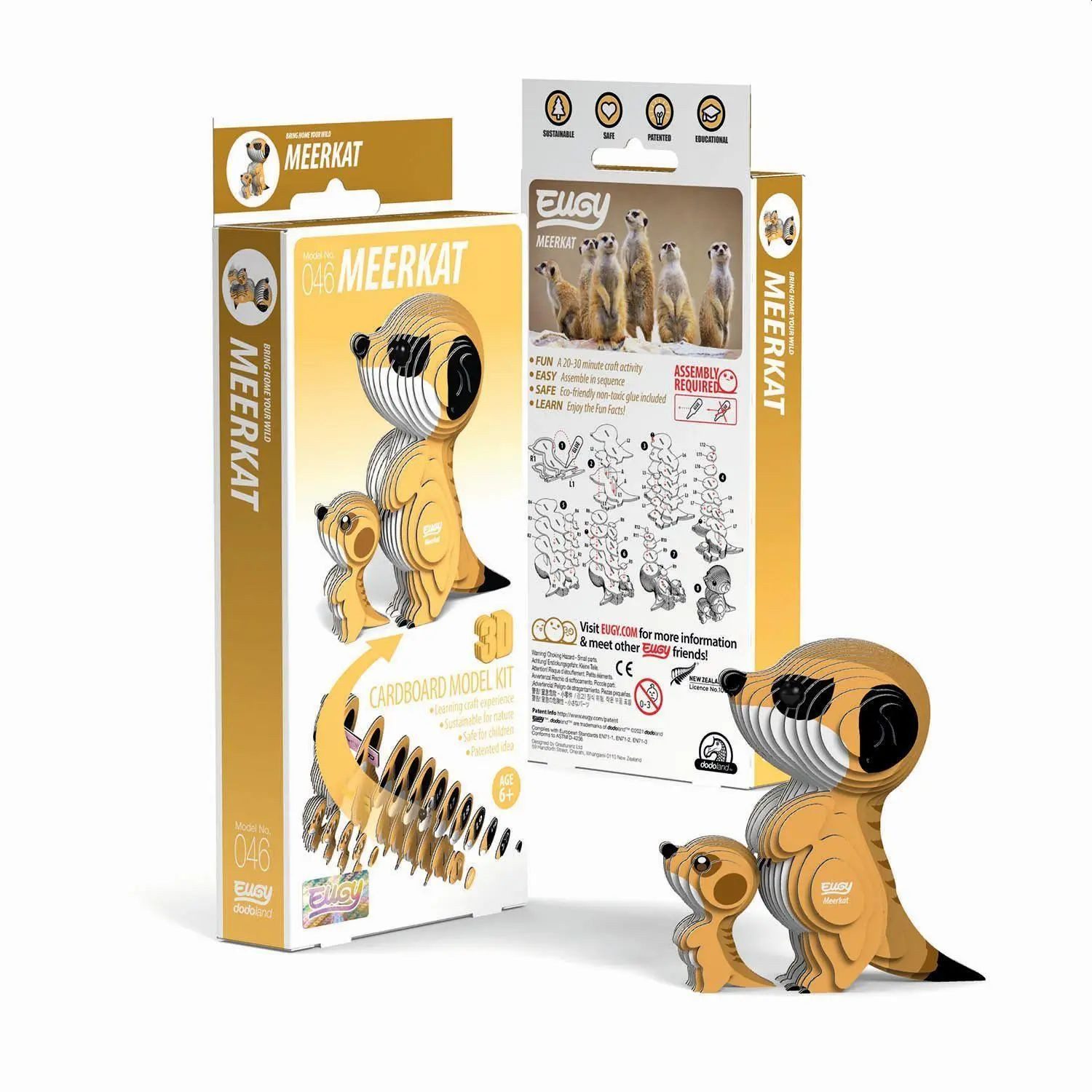 BrainBox Spiel EUGY - 3D Bastelset Erdmännchen