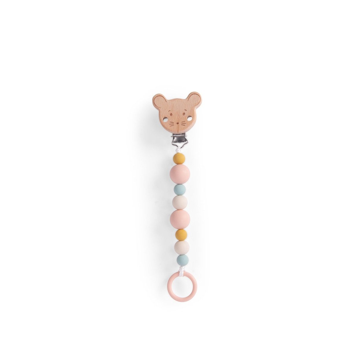 Schnullerbefestigung Schnullerkette Maus 20cm