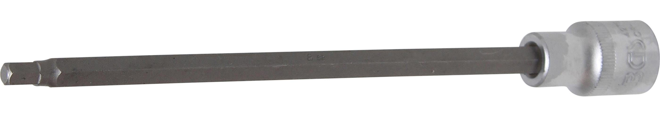 BGS technic Sechskant-Bit Bit-Einsatz, Länge 200 mm, Antrieb Innenvierkant 12,5 mm (1/2), Innensechskant 6 mm