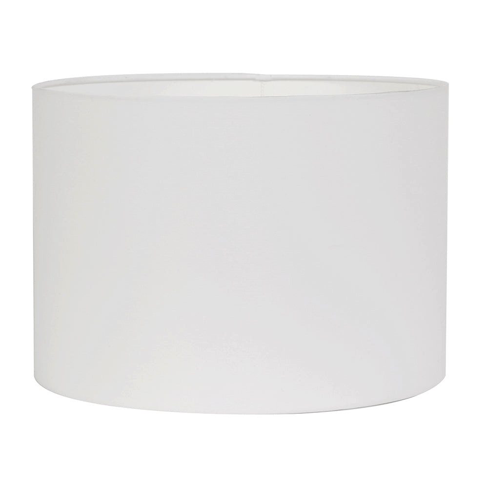 Dirk Davids Leuchten GmbH Lampenschirm Lampenschirm für Tischleuchte Zylinder Polycotton Weiß 30-30-21cm, Zeitlose Eleganz