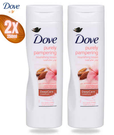 DOVE Bodylotion Purely Pampering Mandel&Hibiskus 2er Pack (2 x 250 ml)