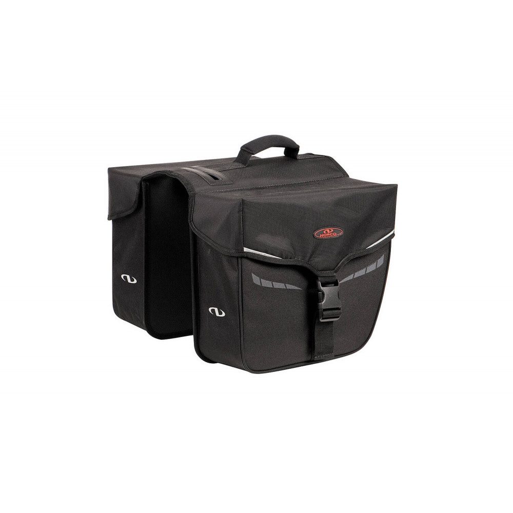 NORCO Fahrradtasche Idaho Doppeltasche Fahrrad Gepäckträgertaschen Nylon schwarz