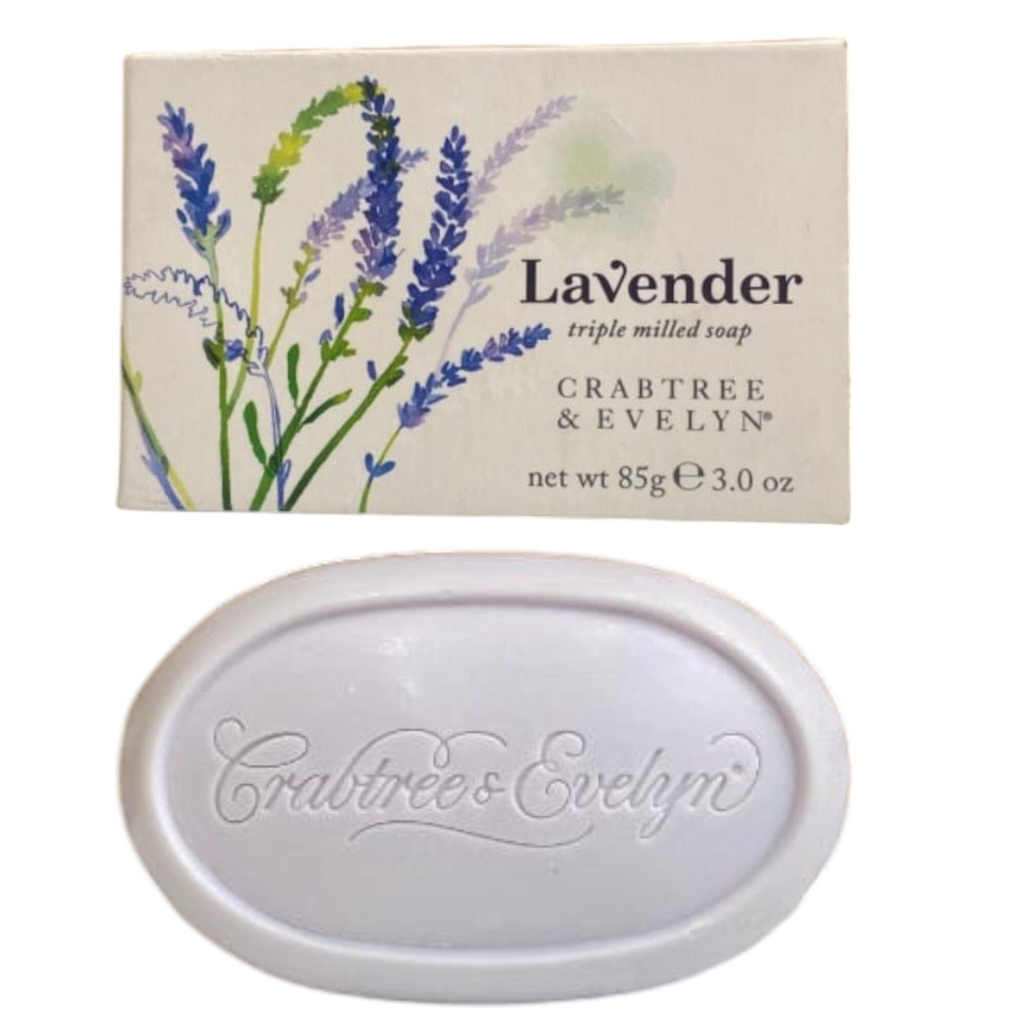 Crabtree & Evelyn Feste Duschseife Lavendel Hydratisierende Seife Bar