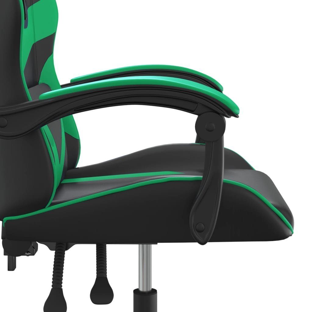 vidaXL Gaming-Stuhl Gaming-Stuhl St) Schwarz grün (1 Schwarz und | Schwarz Kunstleder und grün Grün und