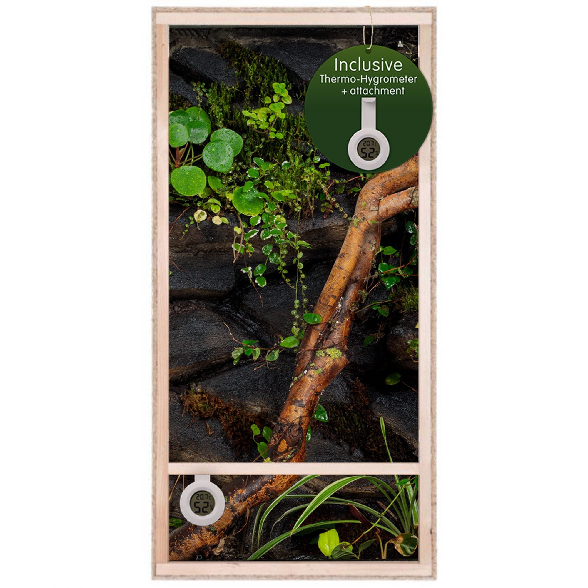 Terrarium Hochterrarium hochwertig mit Seitenbelüftung 60x120x60 cm