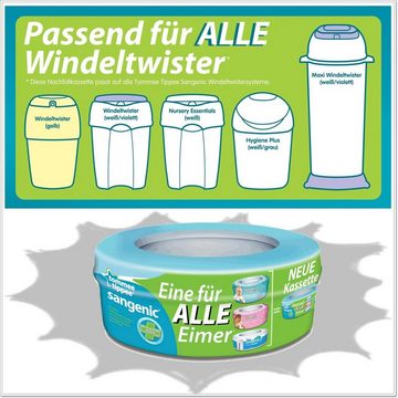 Tommee Tippee Windeleimer Sangenic - 1 Nachfüllkassette für Windeltwister Twist & Click