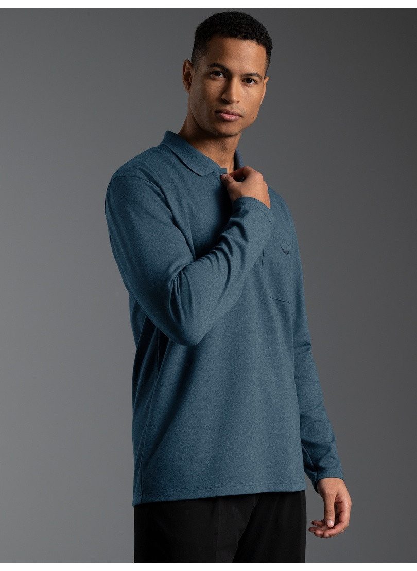 Trigema Poloshirt TRIGEMA Poloshirt mit Brusttasche (1-tlg)