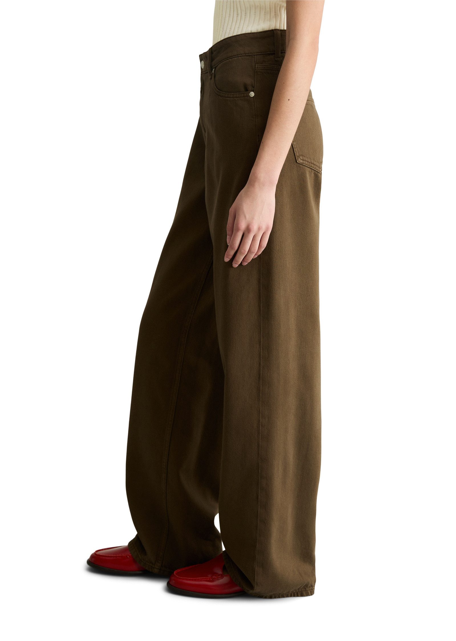 Marc O'Polo DENIM Weite Jeans aus Organic Cotton-Lyocell-Modal-Mix günstig online kaufen