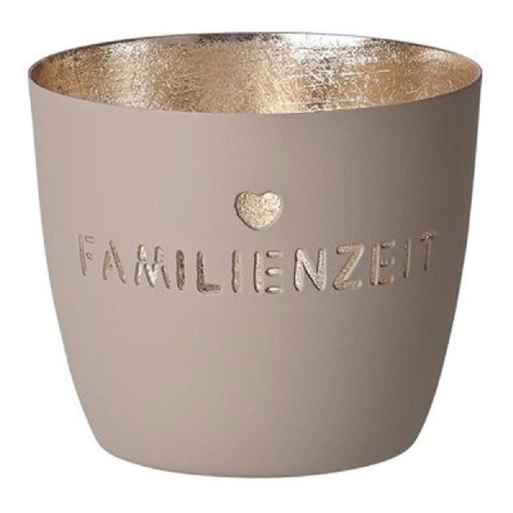 Giftcompany Windlicht Windlicht Madras Familienzeit Sandstone/Gold günstig online kaufen