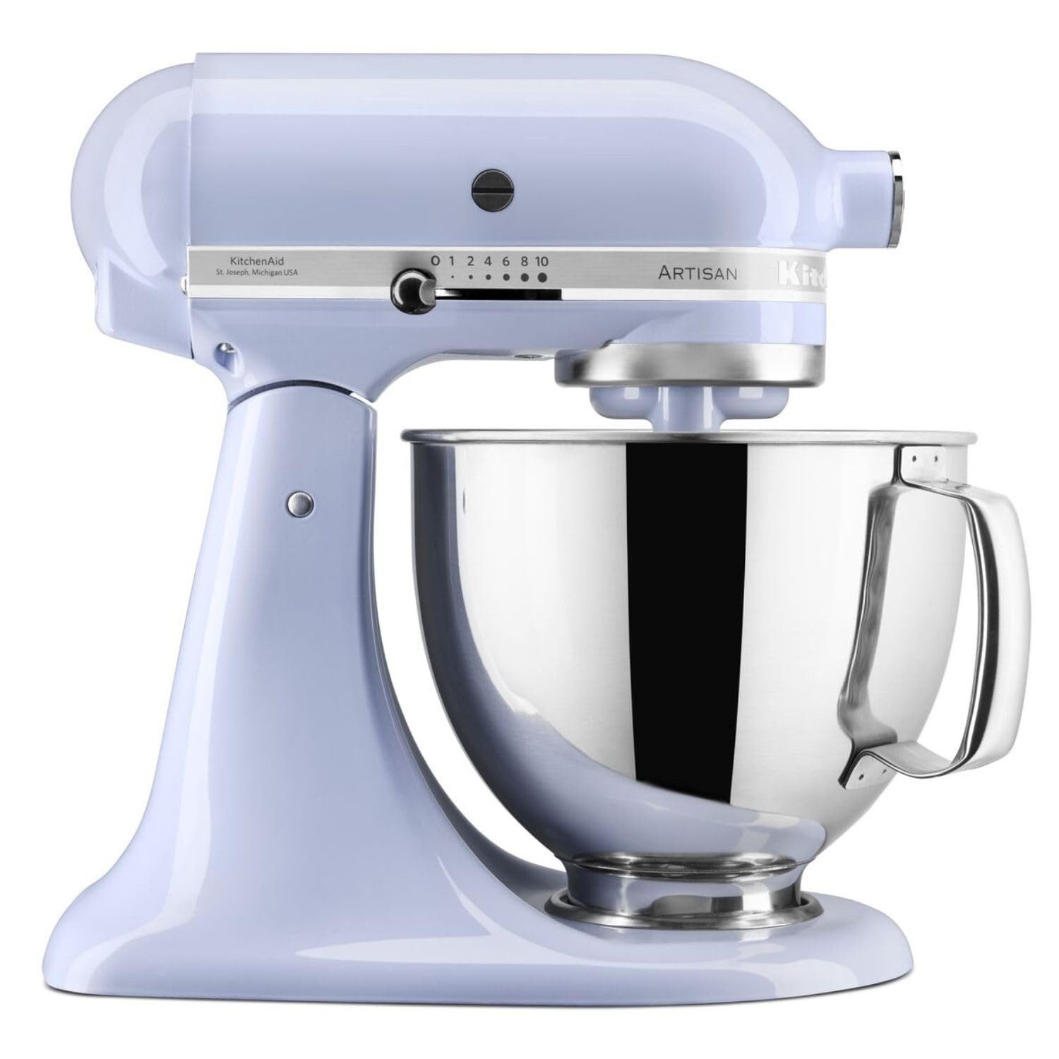 KitchenAid Küchenmaschine ARTISAN 5KSM125ELR Lavender Cream, Robustes Ganzmetallgehäuse mit kippbarem Motorkopf