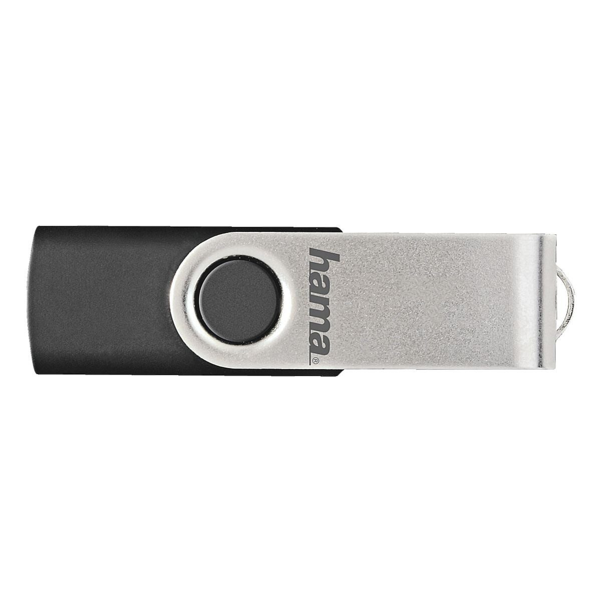 Hama FlashPen Rotate USB-Stick (Lesegeschwindigkeit 10 MB/s, mit Öse für z.B. Schlüsselanhänger) – Bild 3 von 5