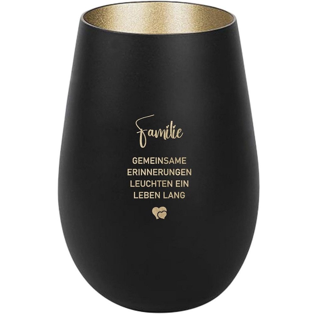 Der Porzellan-Laden Windlicht Personalisiertes Windlicht: 'Familie - Gemein günstig online kaufen