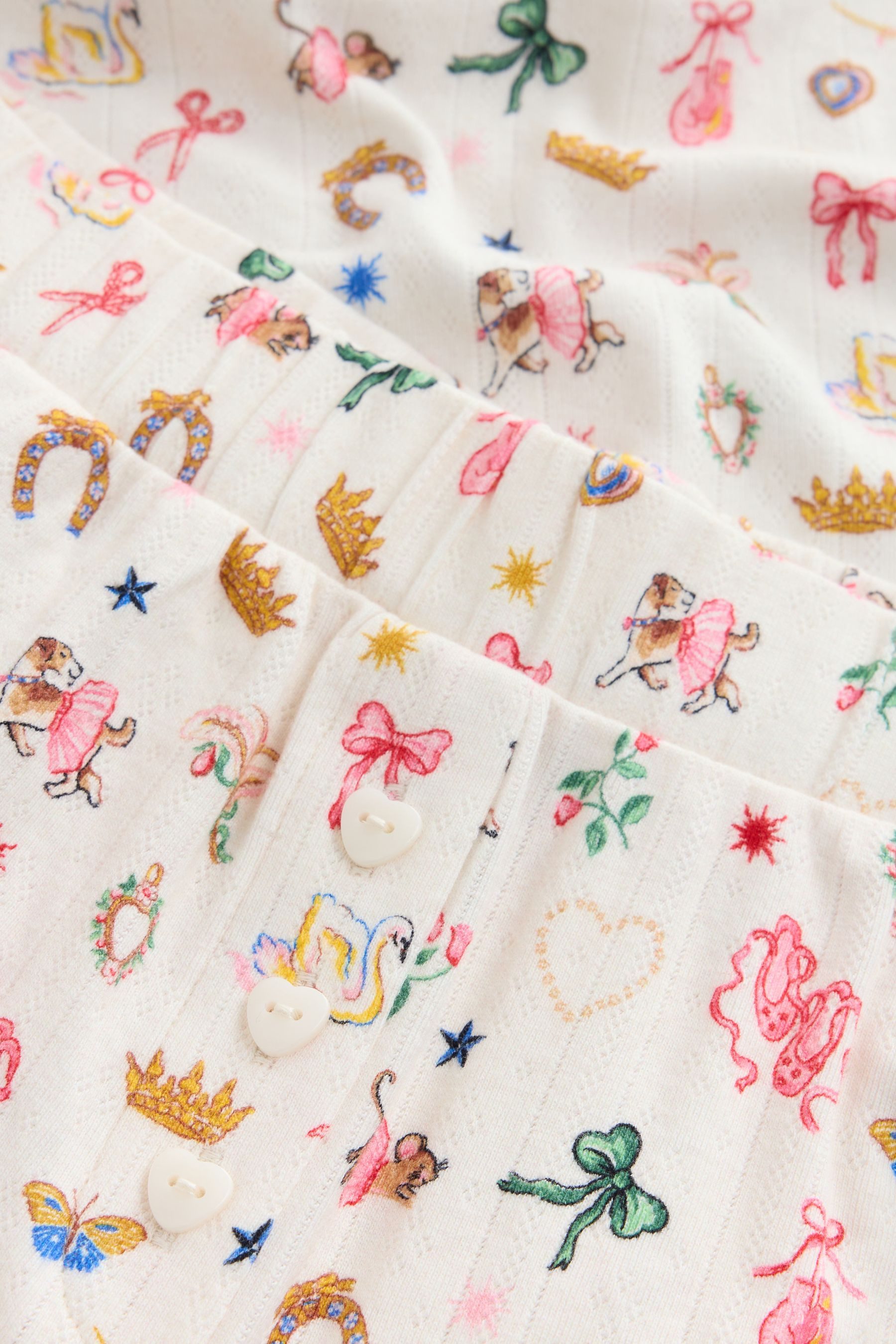 Cath Kidston Pyjama Cath Kidston Schlafanzug mit Lochstickerei (2 tlg)