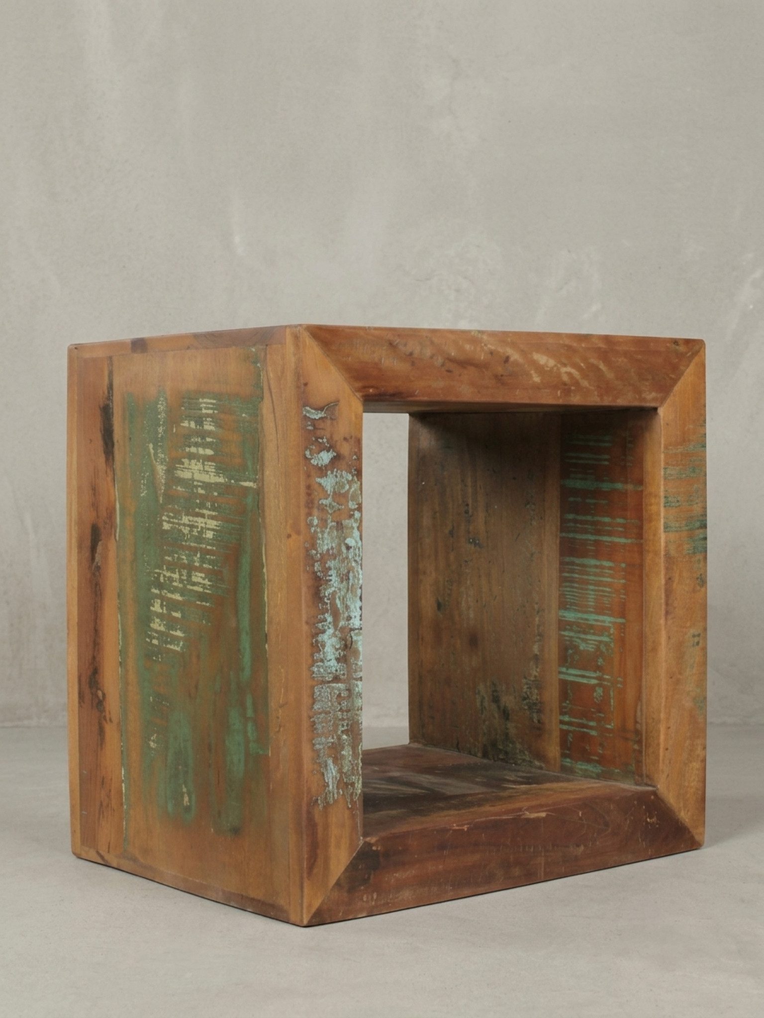 KADIMA DESIGN Beistelltisch Quadratischer Sofatisch Diana, stabil & stylish im Shabby-Chic