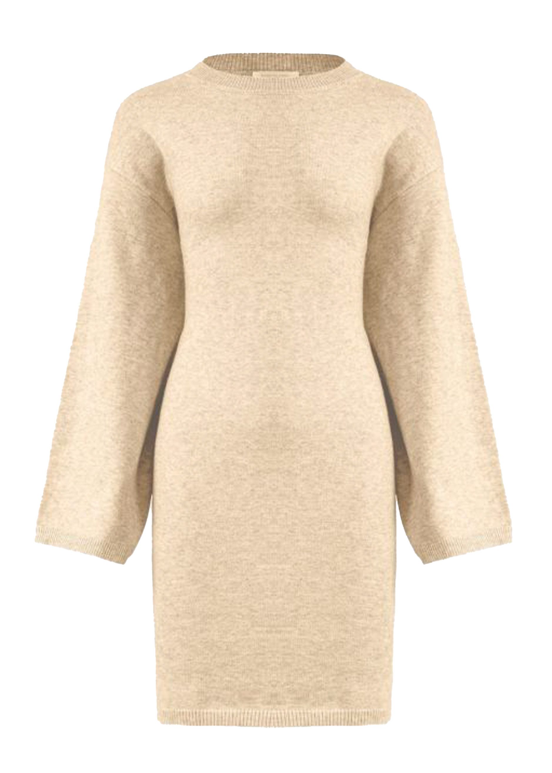 SASSYCLASSY Strickkleid Oversize Strickkleid Rollkragen Damen Lässiges Klei günstig online kaufen