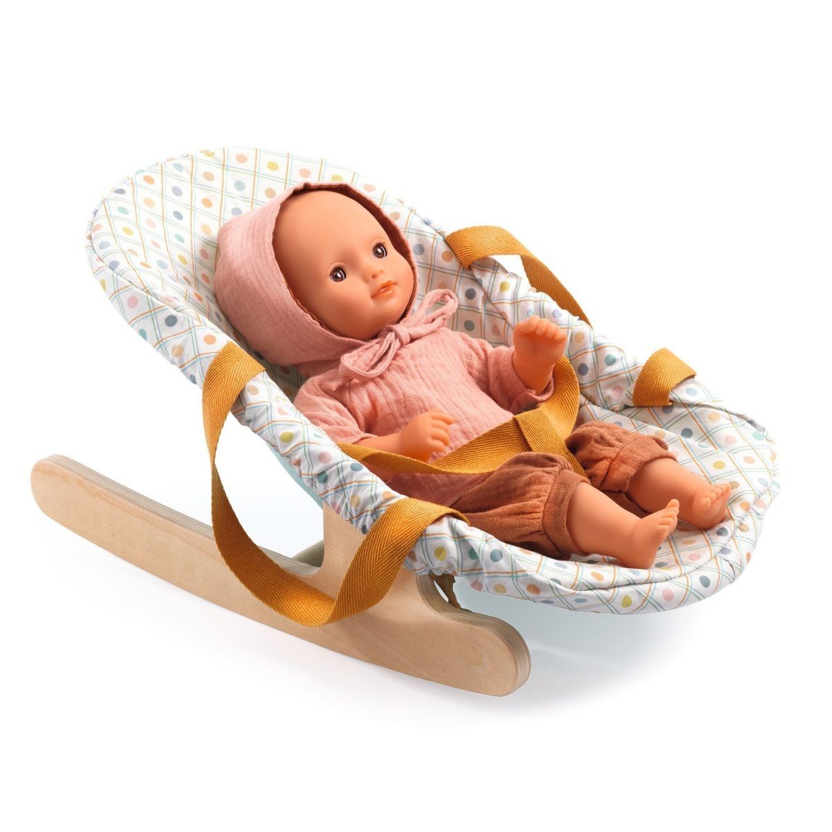DJECO Puppenwiege POMEA Puppenwippe aus Holz günstig online kaufen