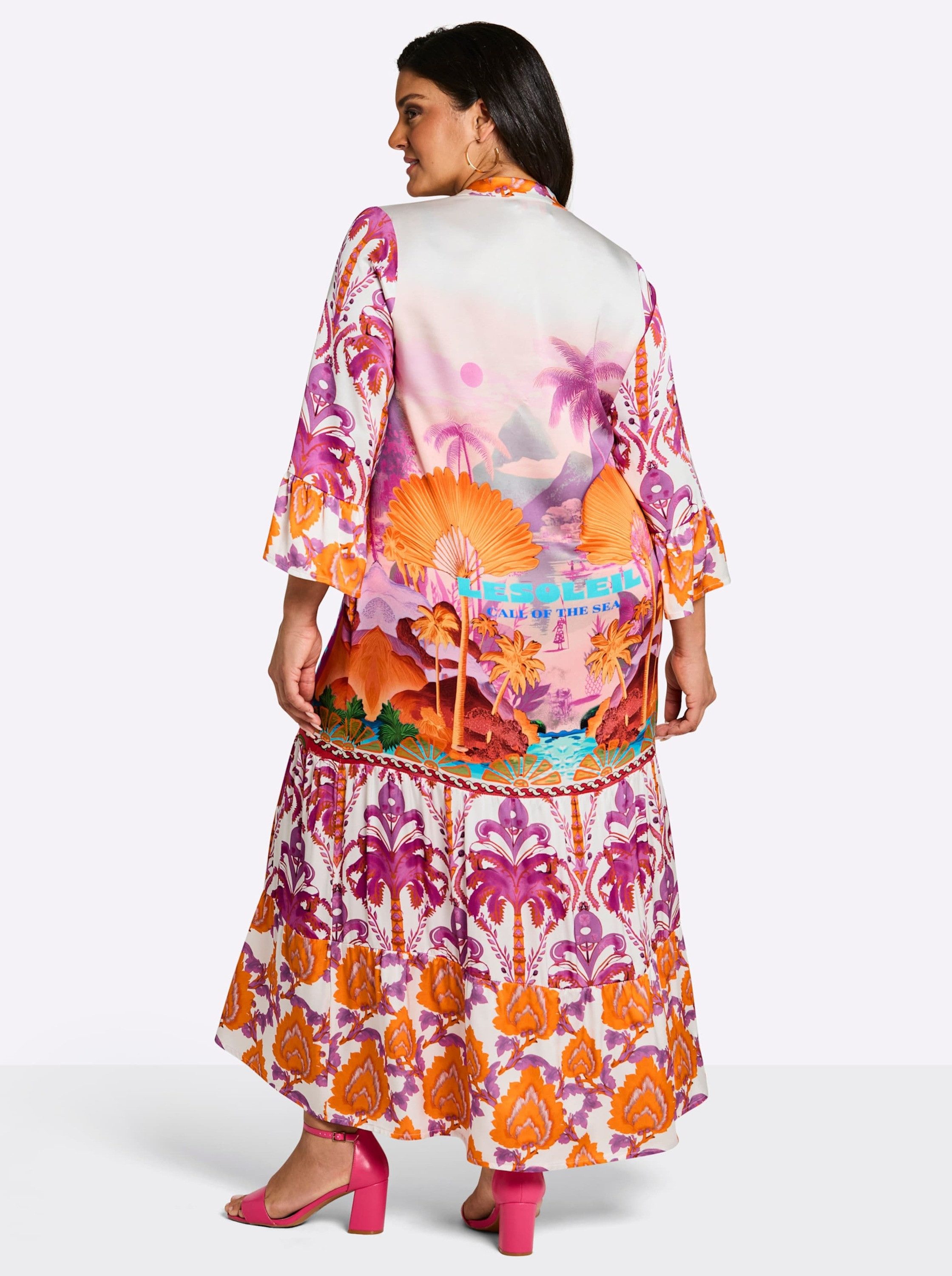 Sheego Etuikleid Kleid 3/4-Arm
