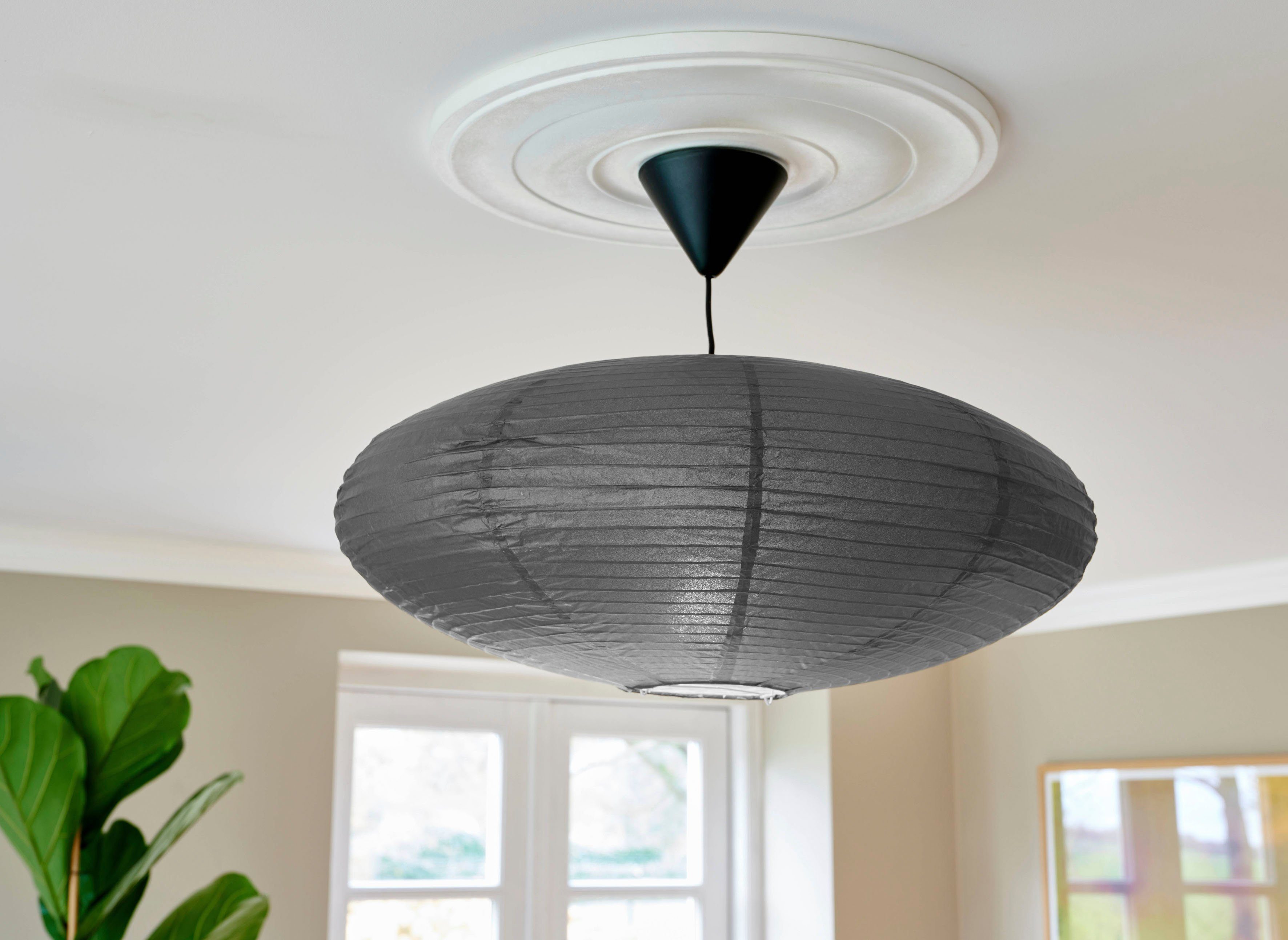 weiches, Licht Bietet Natürliches Villo, Retro-Design, Nordlux Pendelleuchte diffuses ohne ein Material, Leuchtmittel,