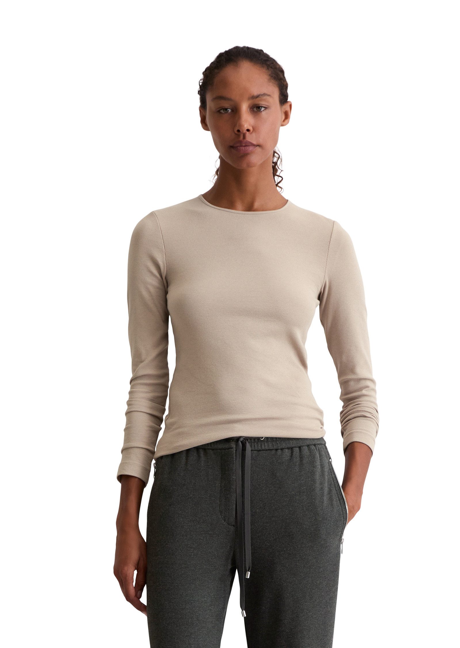 Marc O'Polo Langarmshirt aus TENCEL™ Modal-Baumwolle-Mix günstig online kaufen