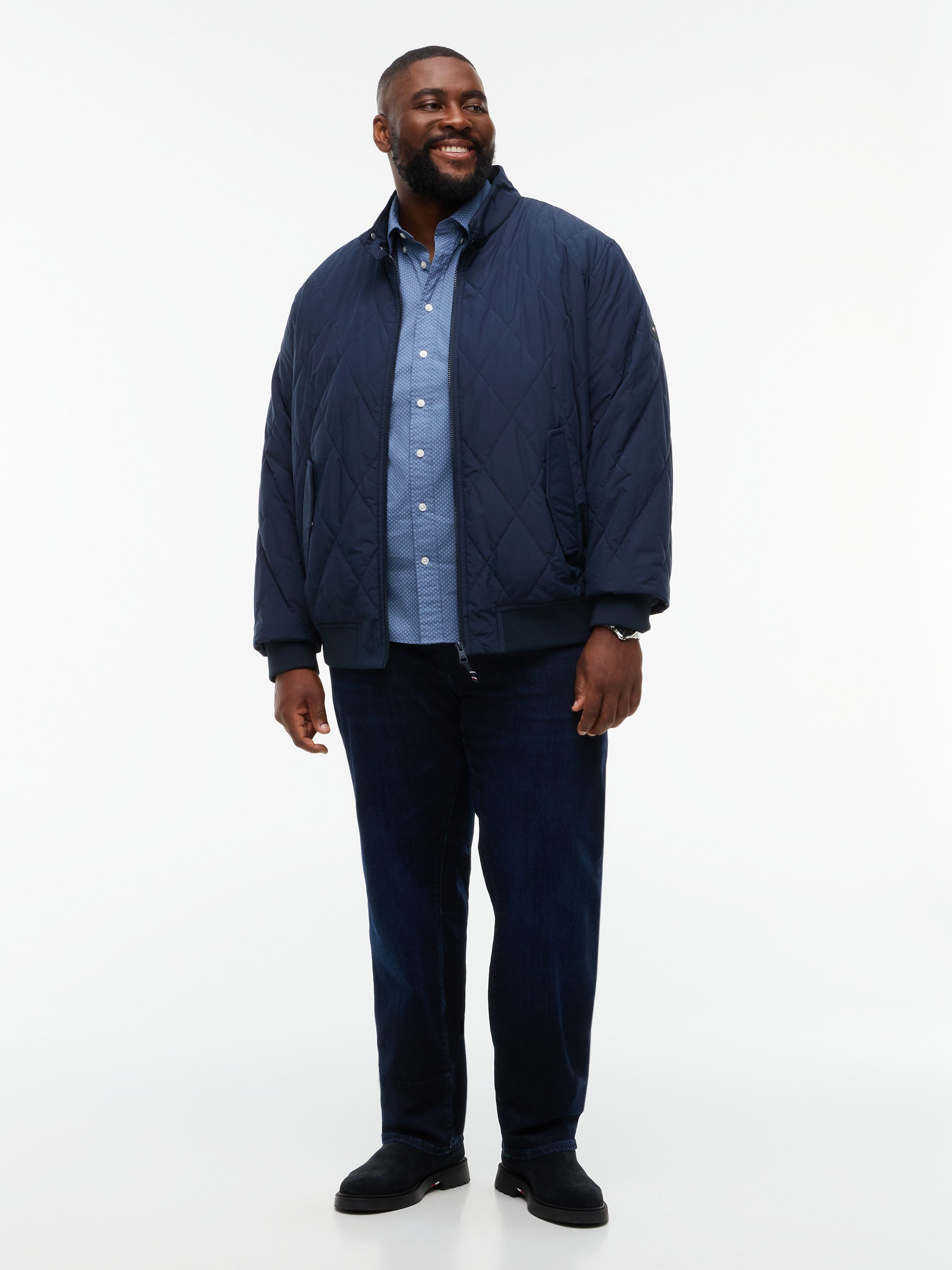 Tommy Hilfiger Big & Tall Blouson BT-PACKABLE QUILTED HARRINGTON im Stepp-Design mit wasserabweisendem Finish – Bild 4 von 5
