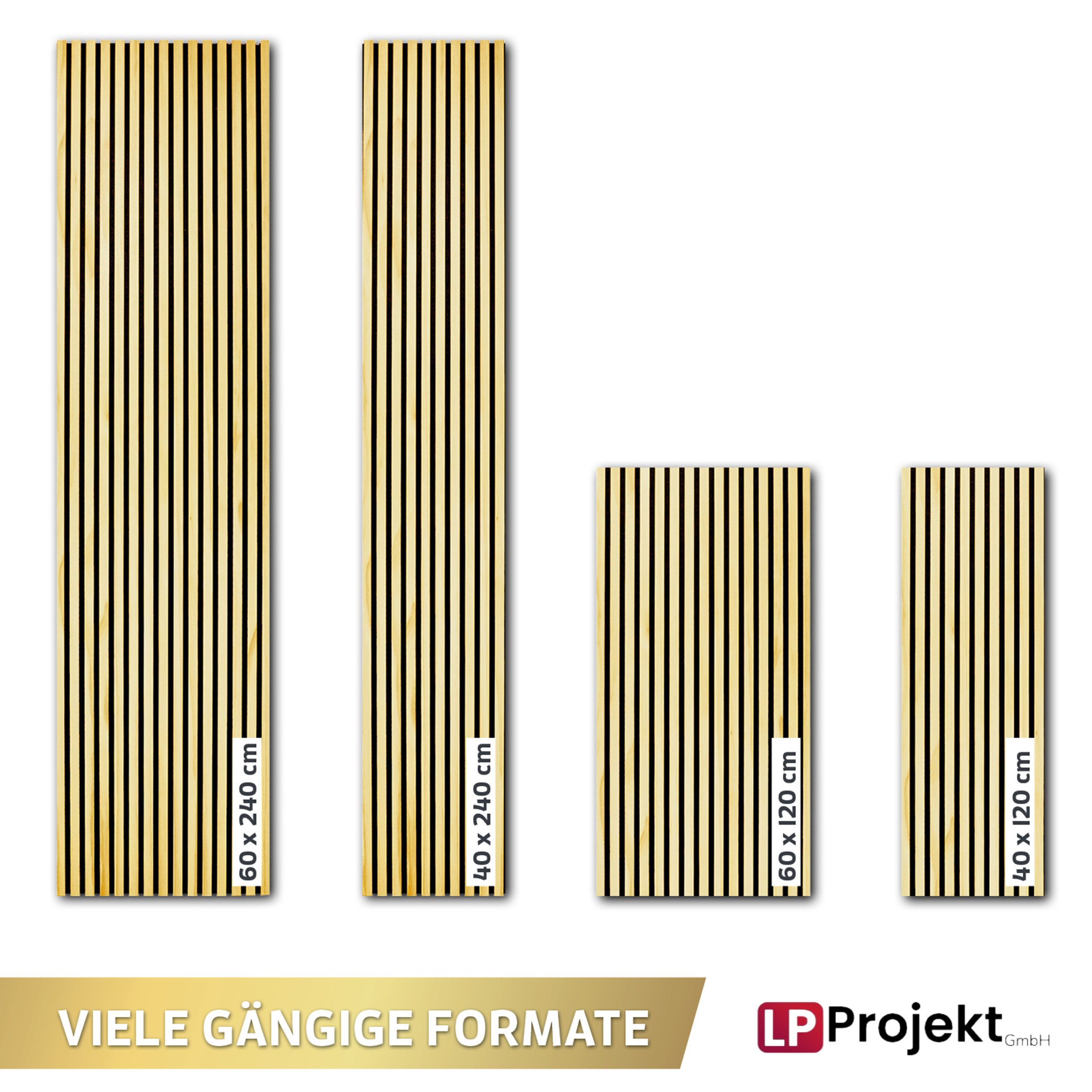 LP projekt Akustikplatte Effektive Wandpaneele für ruhige Räume & moderne Raumgestaltung, (1-St., Verfügbar in Breiten 120–300 cm und Längen 40/60 cm), Schallab – Bild 5 von 5