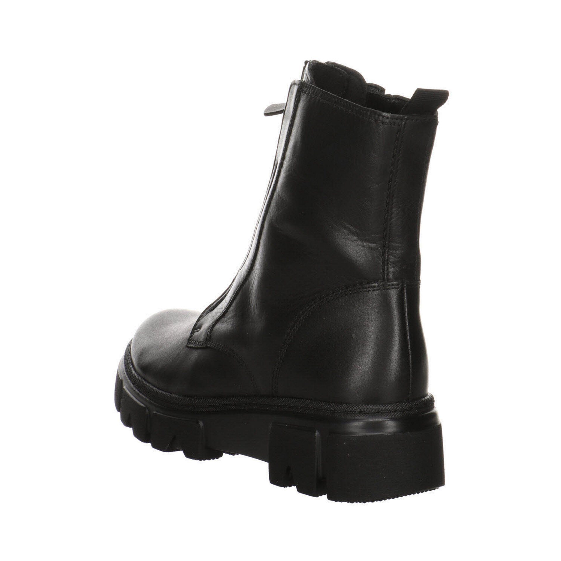 Boots Stiefeletten Glattleder Gabor Freizeit schwarz(altsilber) Stiefelette Elegant Damen Schuhe