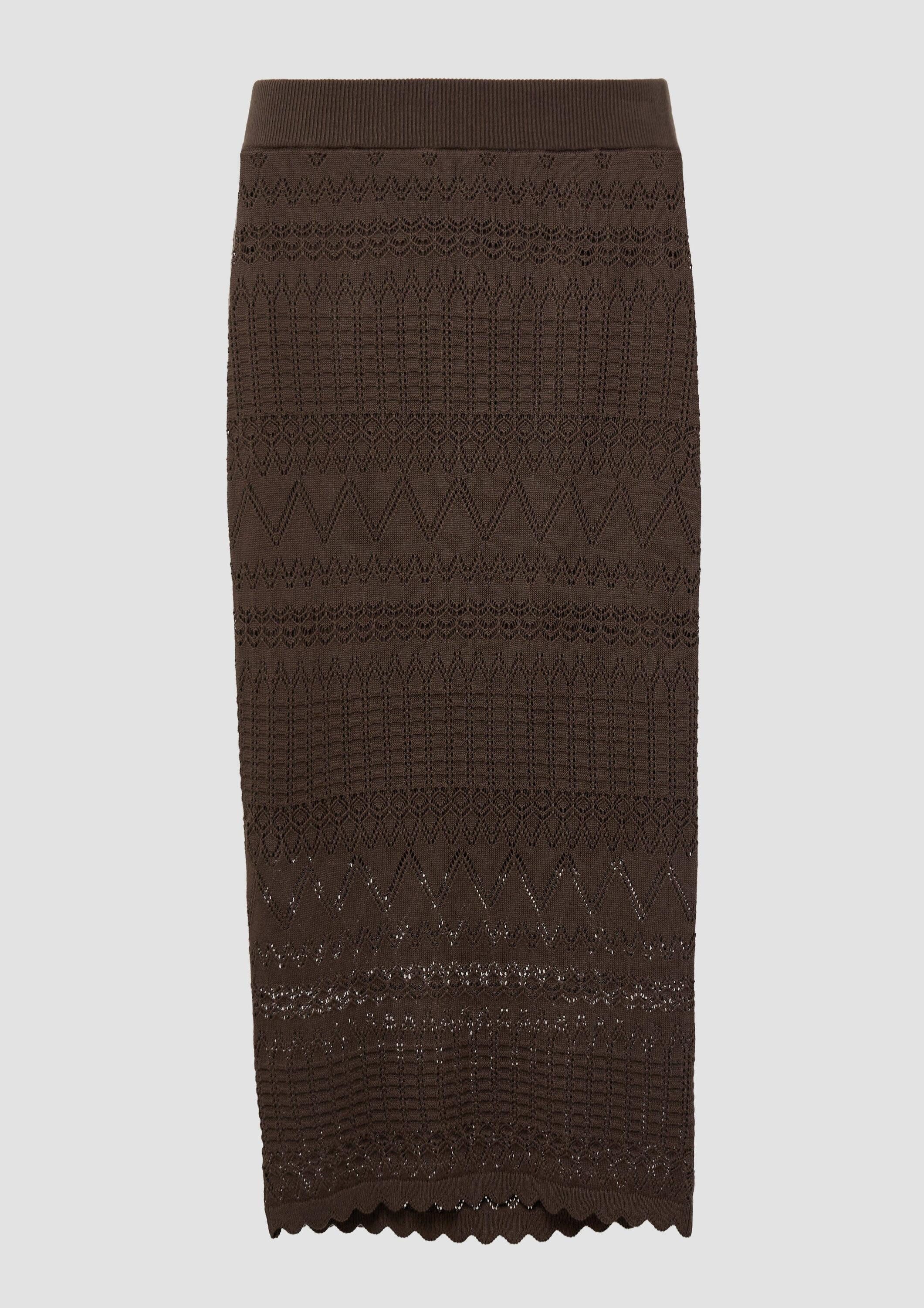 s.Oliver Midirock Rock Ajourstrick-Rock im Slim Fit