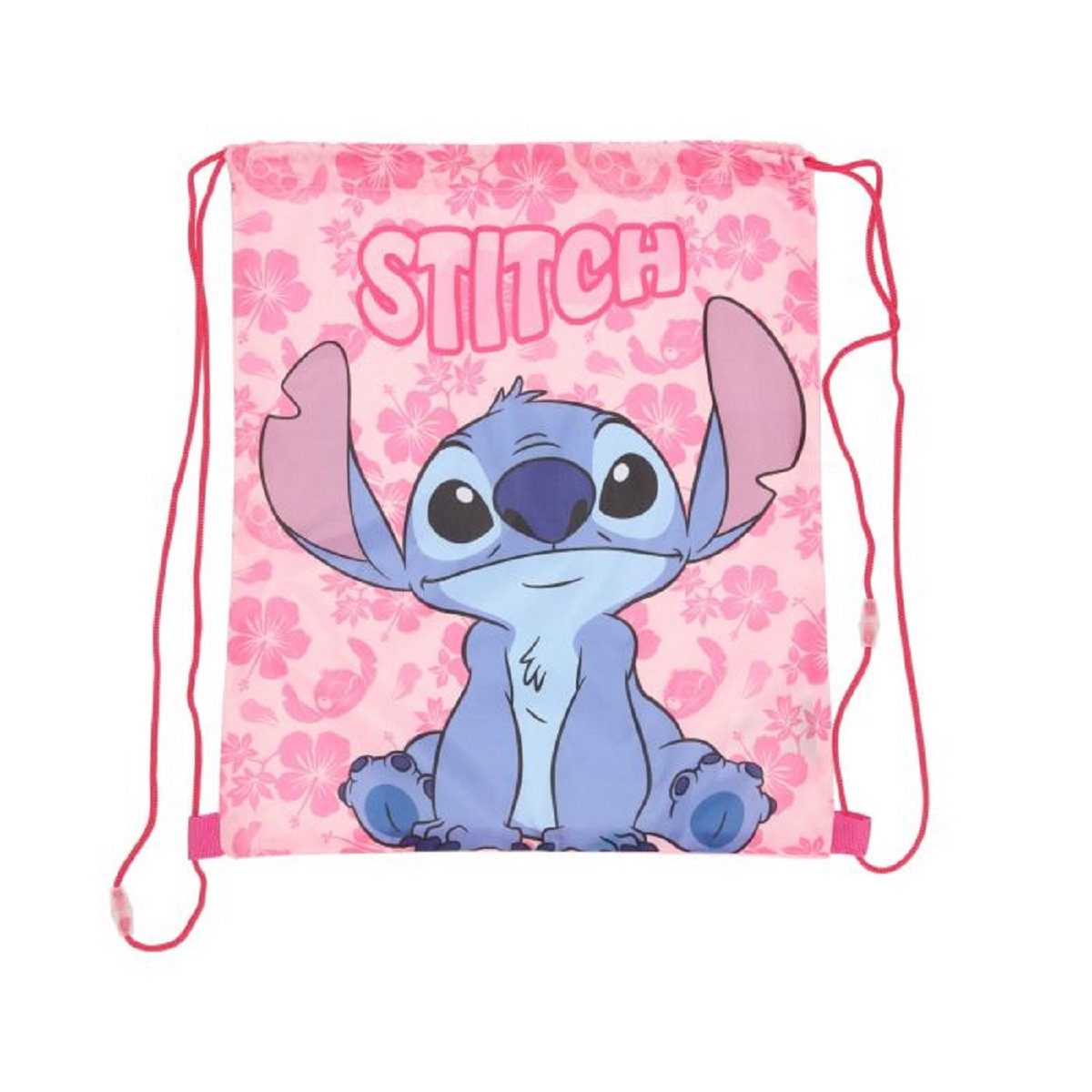 Lilo & Stitch Turnbeutel für Kinder – Leichter Sportbeutel 40x35 cm mit Kordelzug (1-tlg), Zusammenfaltbar, Vielseitig einsetzbar