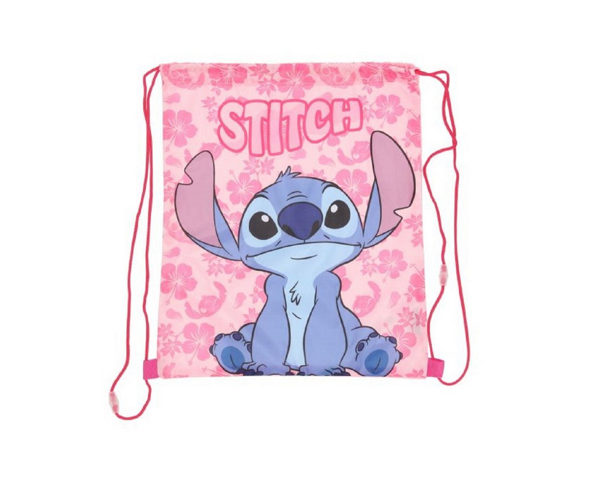 Lilo & Stitch Turnbeutel für Kinder – Leichter Sportbeutel 40x35 cm mit Kordelzug (1-tlg), Zusammenfaltbar, Vielseitig einsetzbar