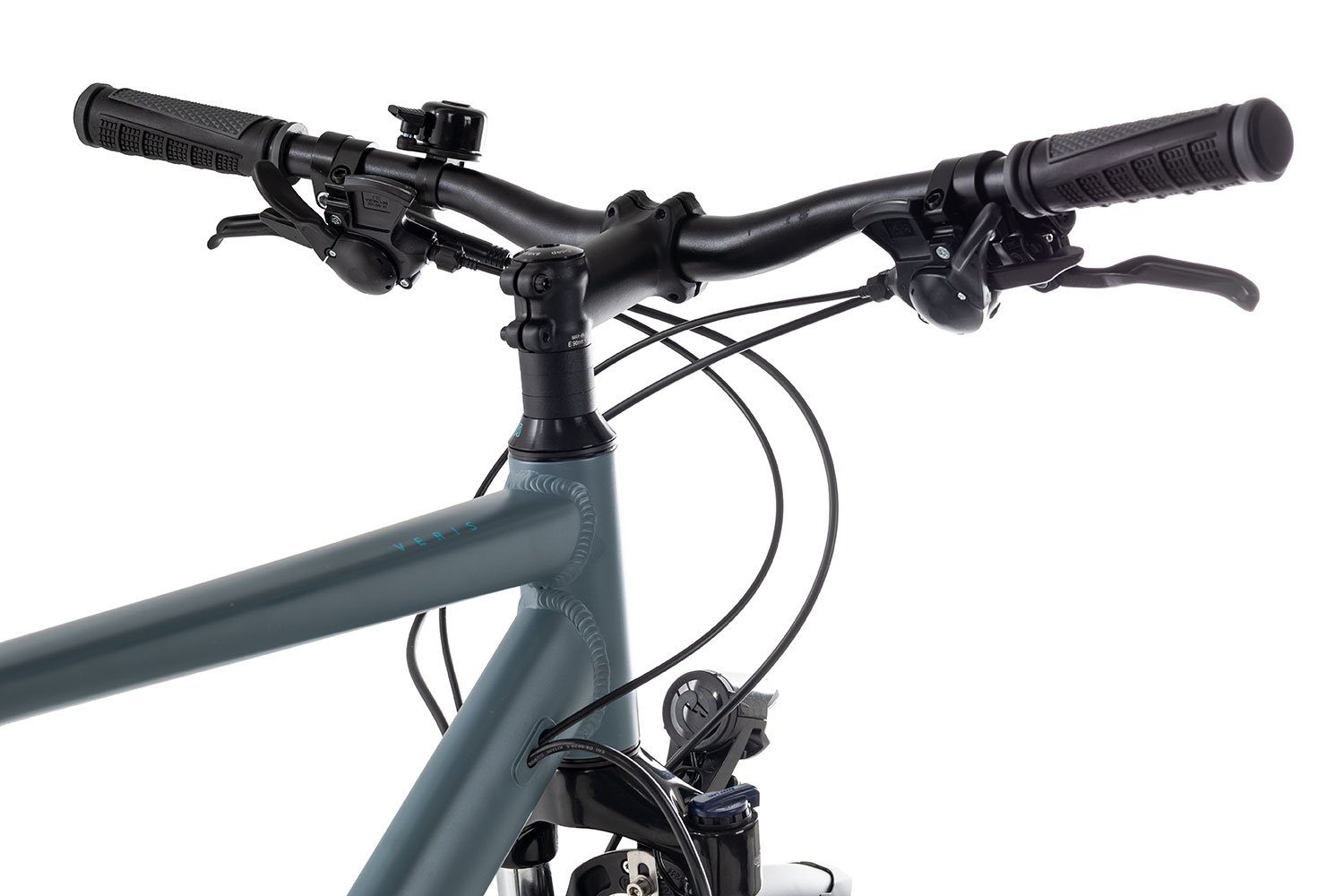 Axess Crossrad VERIS Kettenschaltung, schwarz/grau Shimano Schaltwerk, 27 RD-M3100-9 STREET 2022, Crossbike Alivio Gang