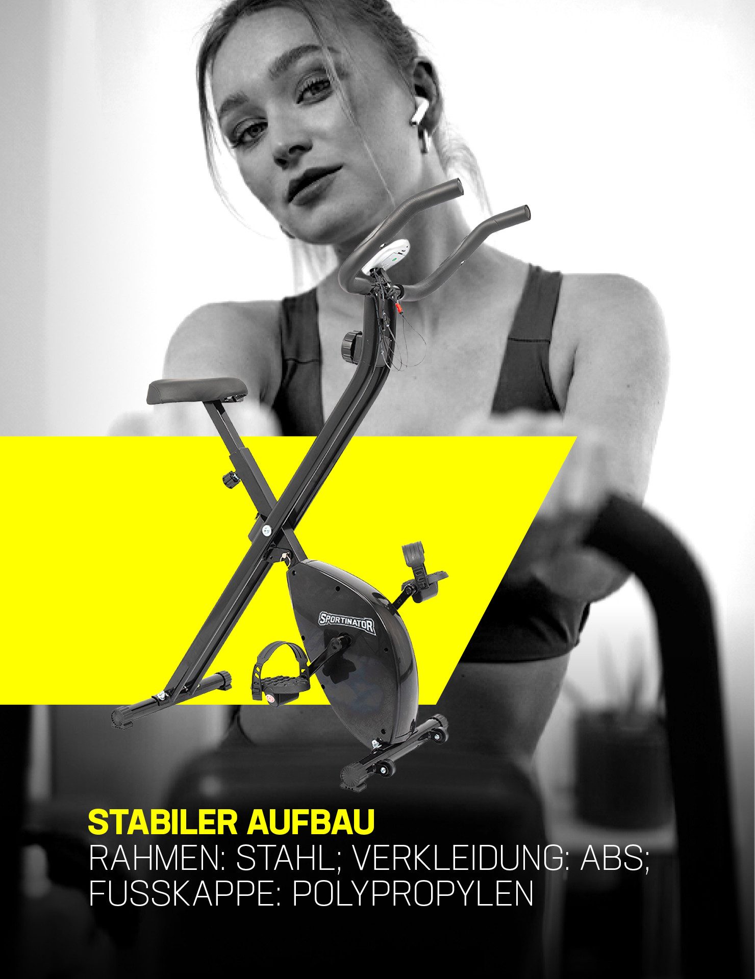 Sportinator Heimtrainer X-Bike, für das individuelle Training zu Hause