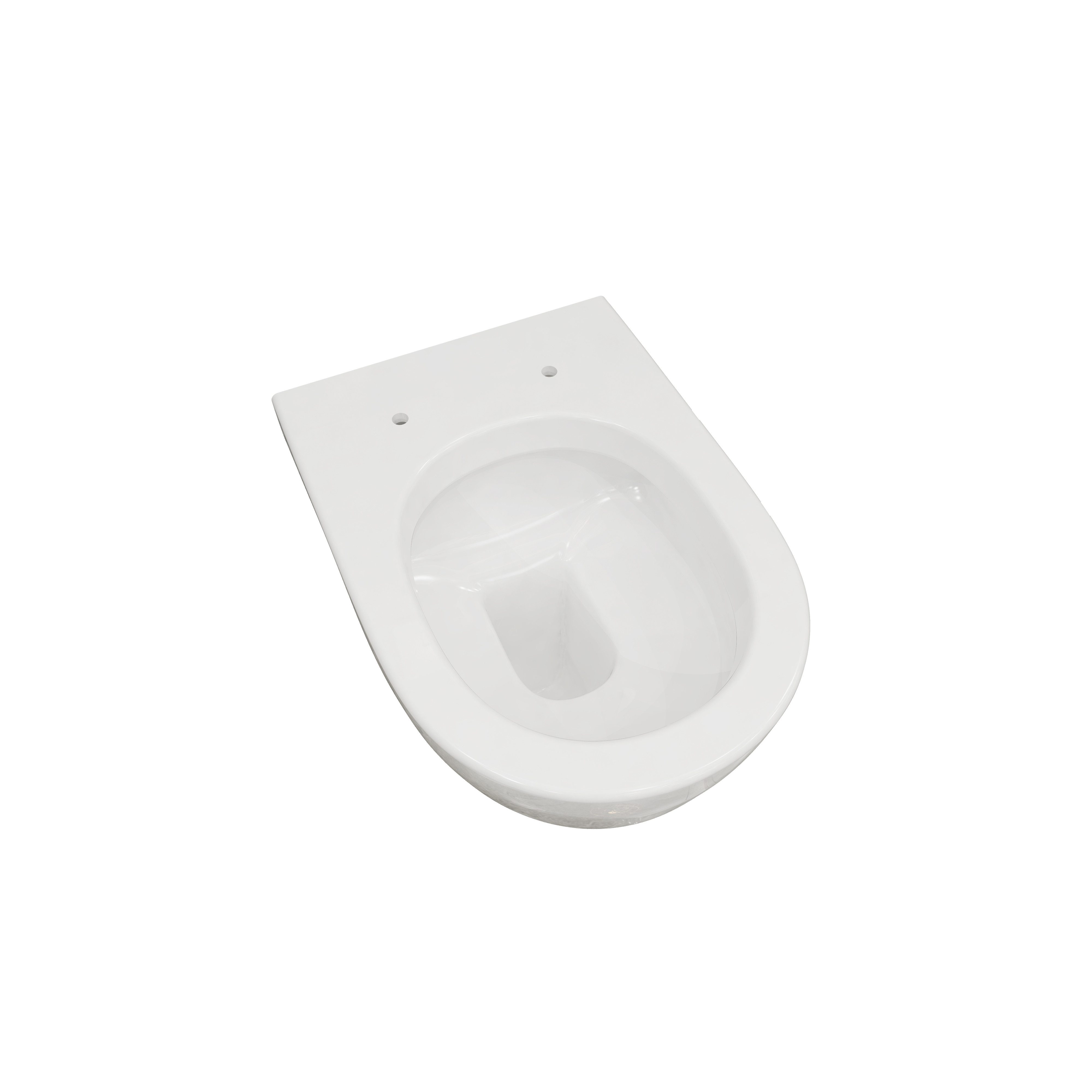 duschspa Tiefspül-WC Hänge WC mit Soft Close Toilette Einfach Sitz Wand Wc Weiß