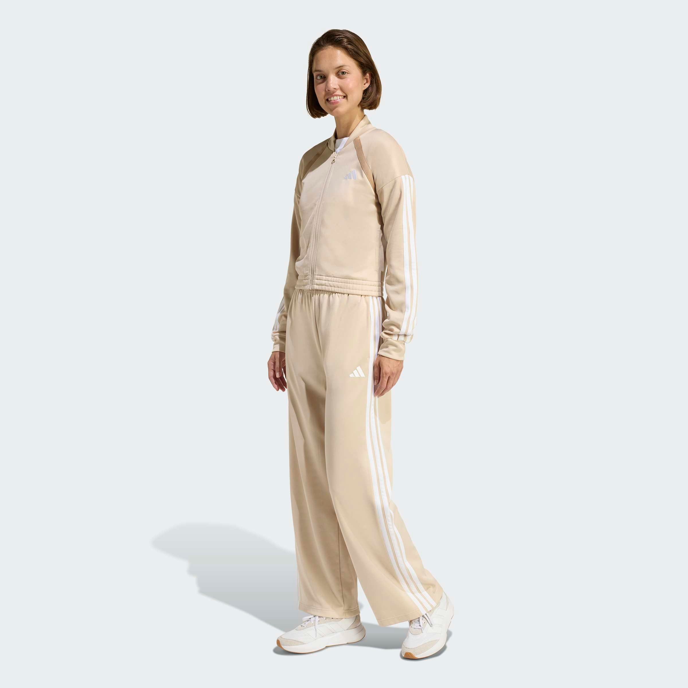 adidas Sportswear Trainingsanzug TEAMSPORT (2-tlg), Jacke schmal geschnitten; Hose regulär geschnitten, hoher Bund