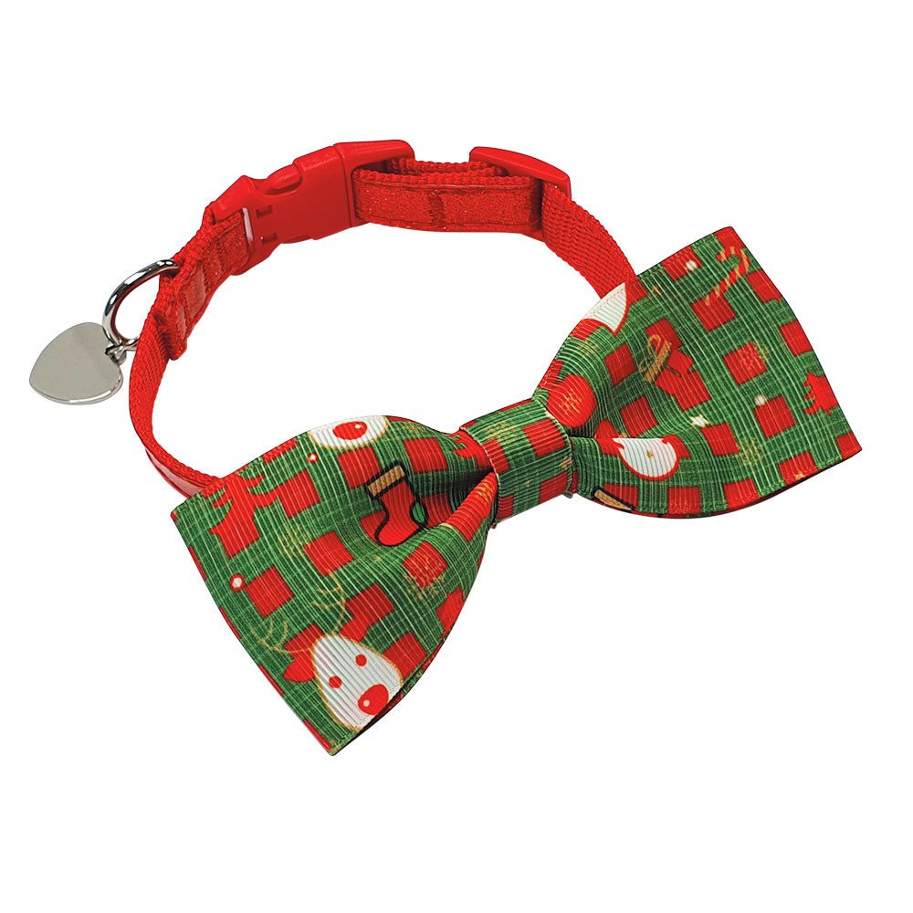 Nobby Hunde-Halsband Nobby Xmas Hundehalsband mit Fliege, Nylon