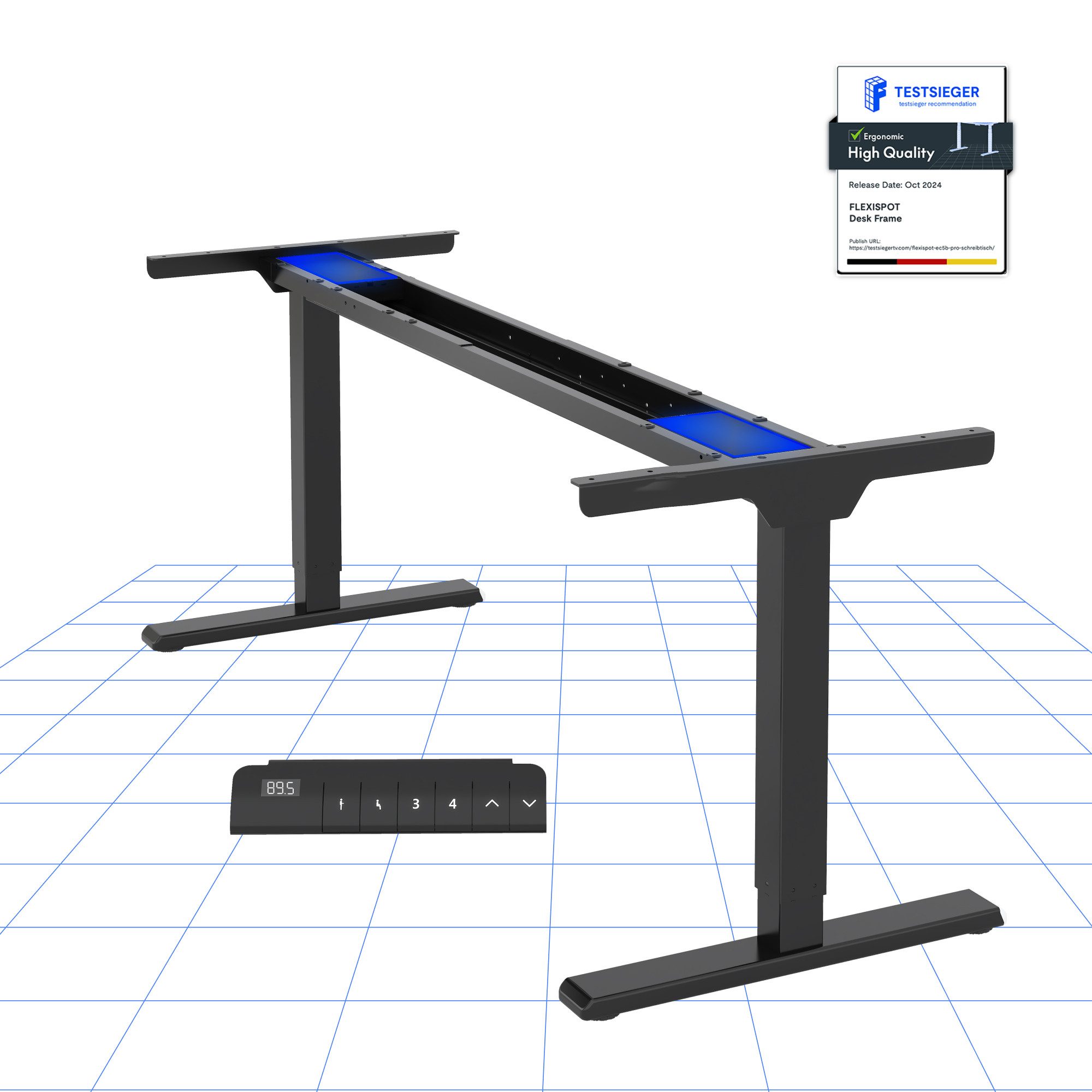 FLEXISPOT Schreibtisch Elektrisch höhenverstellbares Tischgestell (Dual-Mot günstig online kaufen