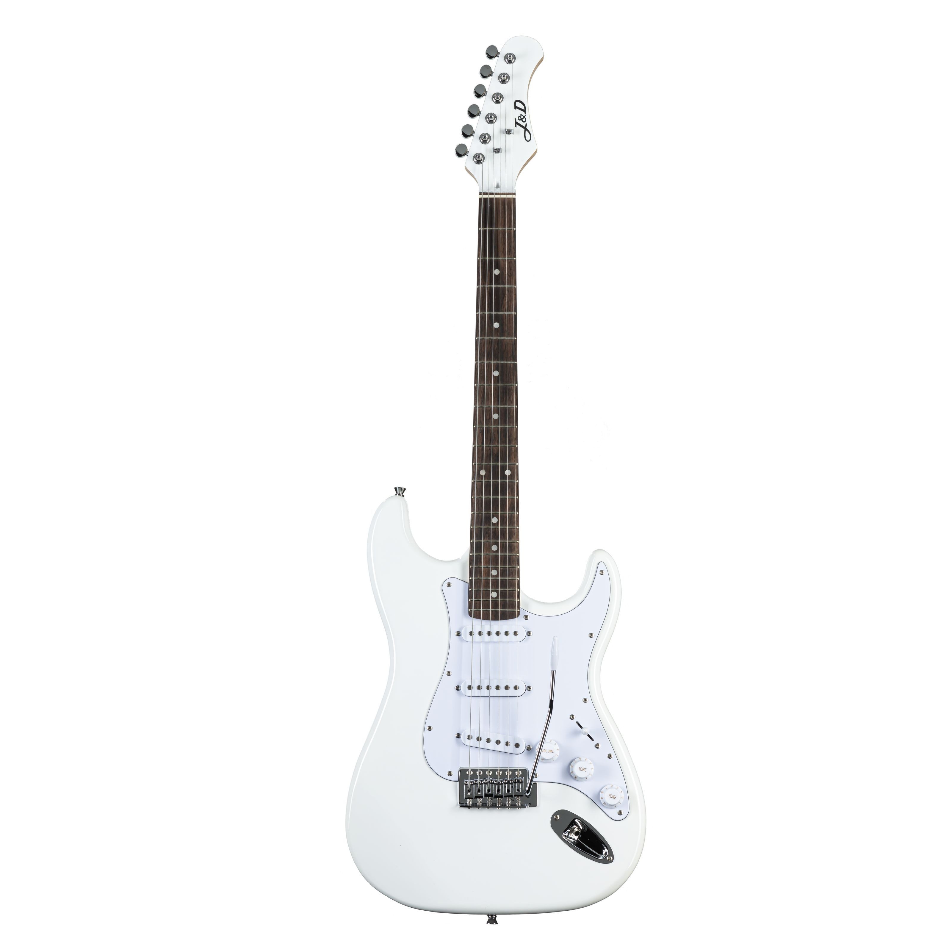 J & D E-Gitarre, E-Gitarren, ST-Modelle, ST II White - E-Gitarre