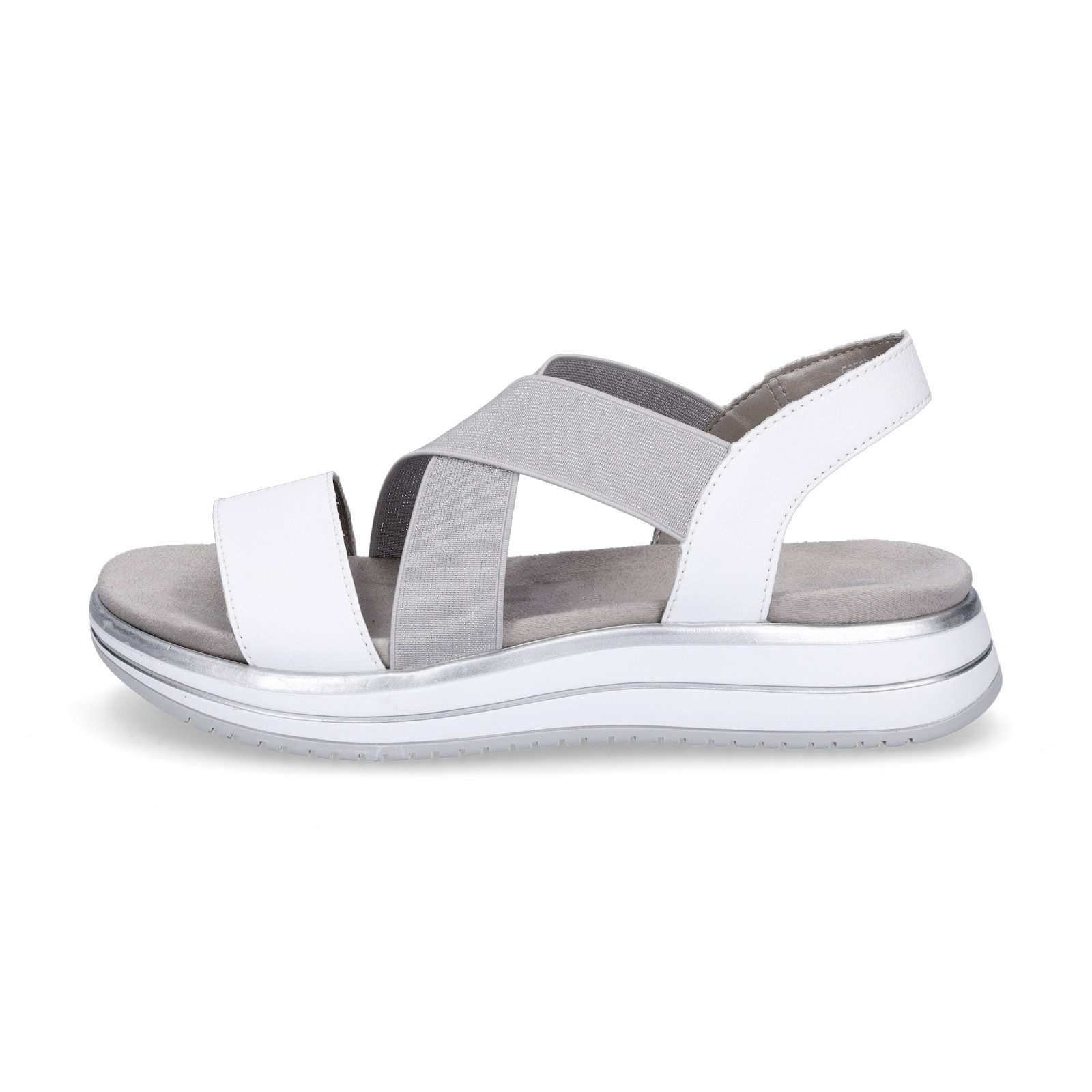 Remonte Remonte Damen Sandale weiß silber günstig online kaufen