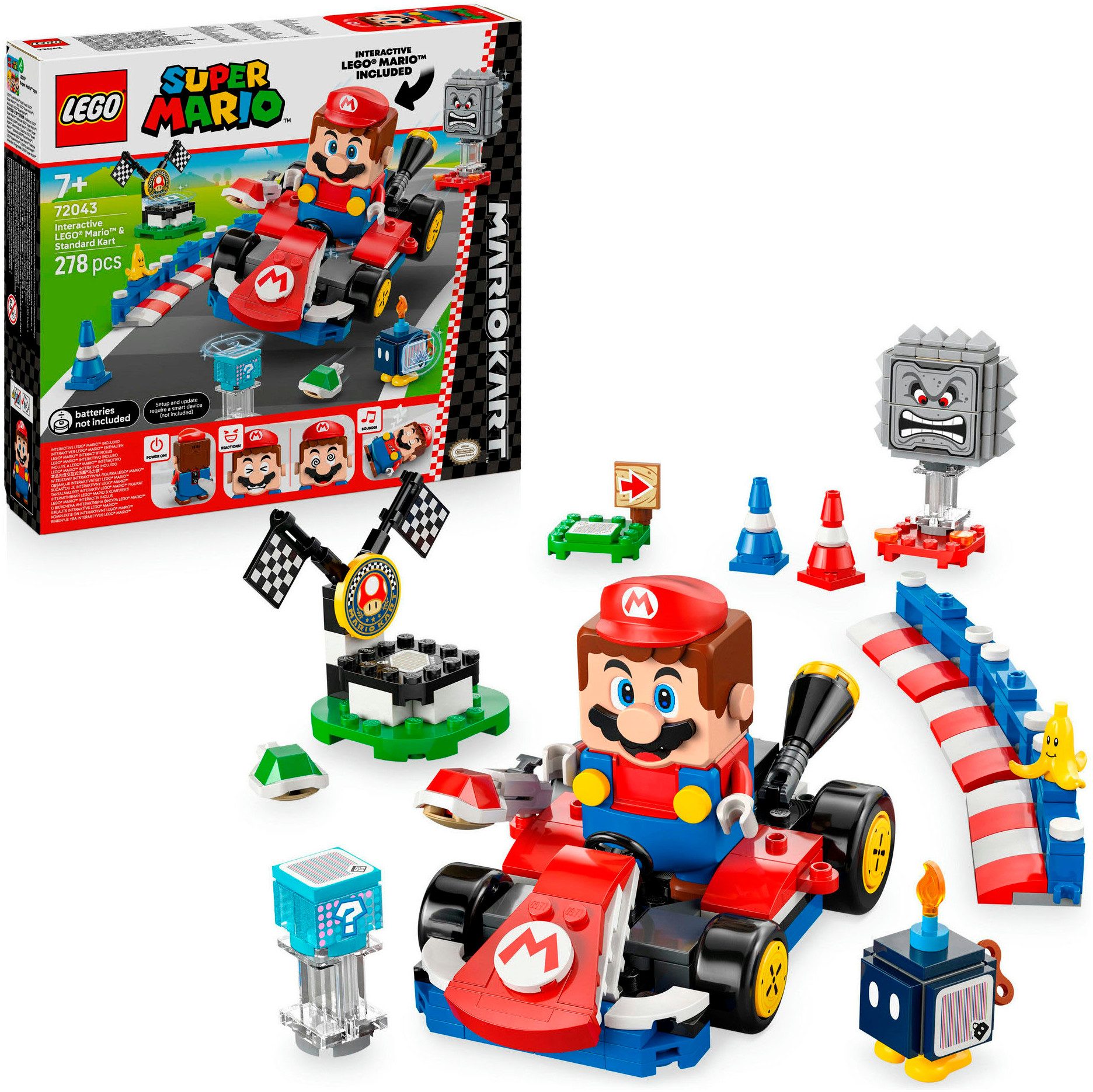 LEGO® Mario Kart – Interaktiver LEGO Mario & Standard-Kart (72043) Konstruk günstig online kaufen