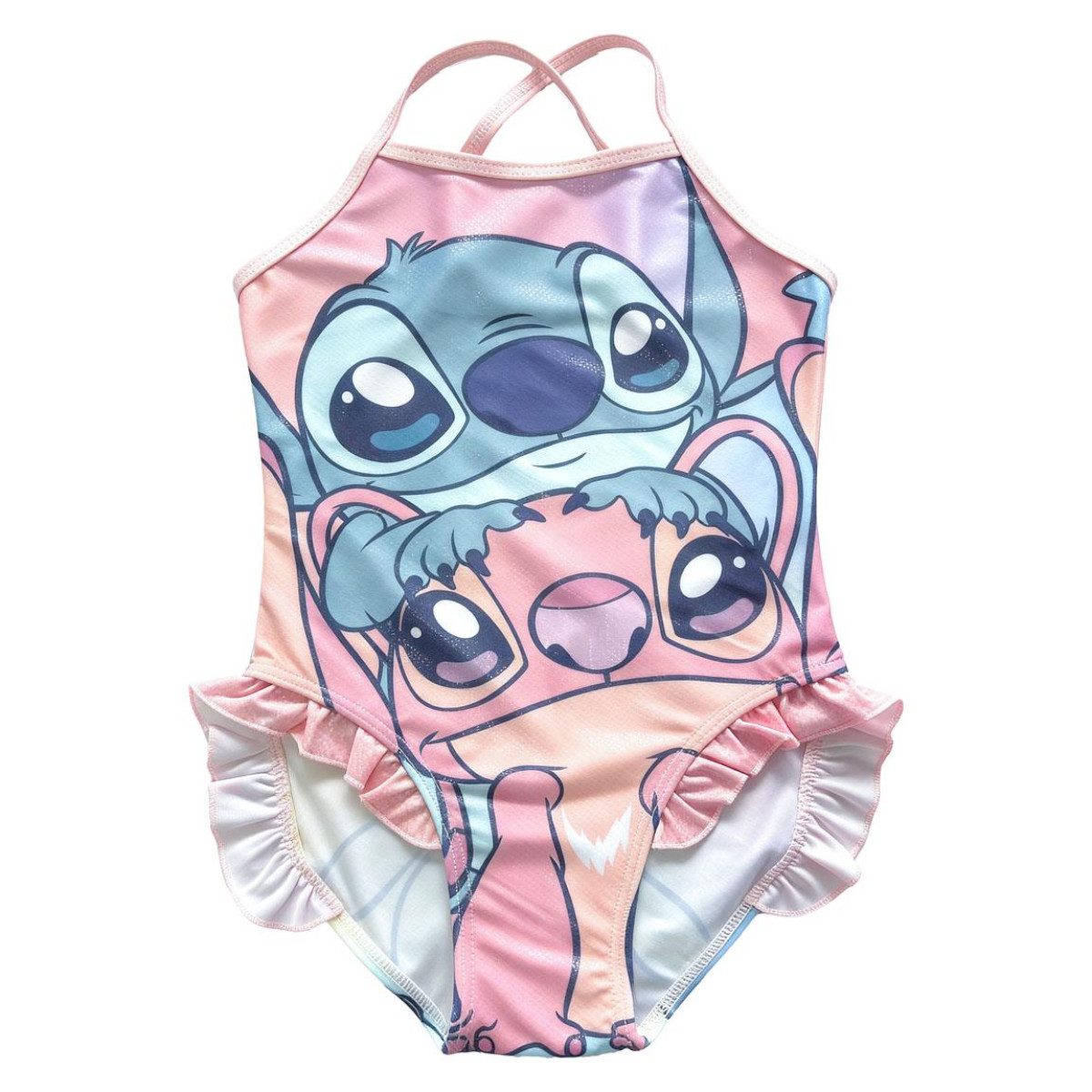 Disney Badeanzug Stitch Mädchen One Piece Badeanzug Urlaub Strand Schwimmbad (Packung)