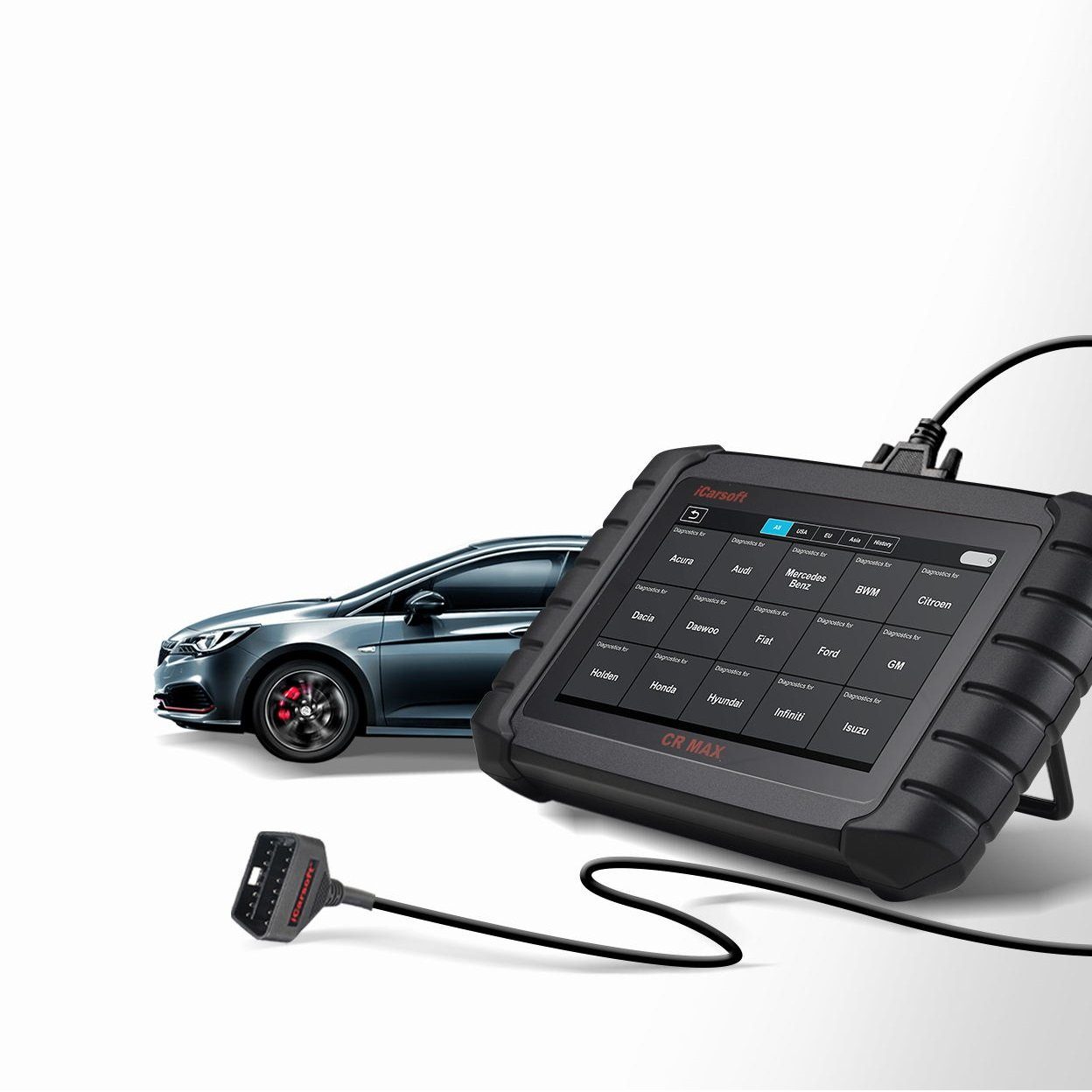 iCarsoft OBD2 Diagnostic Tool CR MAX OBD2 Scanner + Free Online Updates GERMAN, Android 8.1