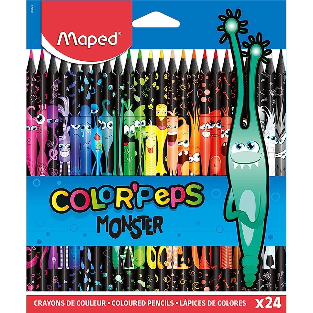 MAPED Buntstift 24 COLOUR'PEPS MONSTER Цветные карандаши farbsortiert