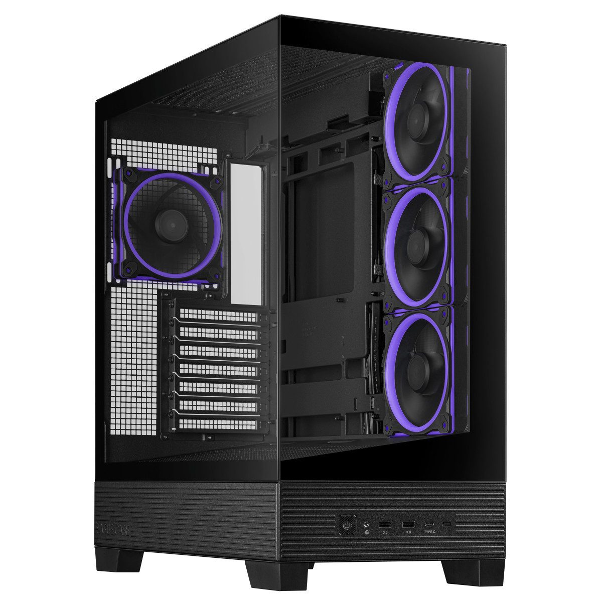 PC-Gehäuse A31 PLUS TG ARGB Black