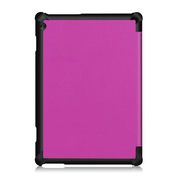 Lobwerk Tablet-Hülle Schutzhülle für Lenovo Tab M10 (2018) TB-X605F 10.1 Zoll, Wake & Sleep Funktion, Sturzdämpfung, Aufstellfunktion