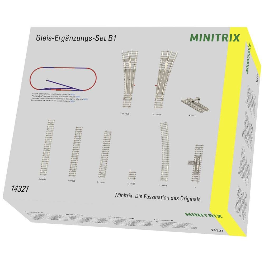 MiniTrix Gleise-Set N Gleis-Ergänzungspackung B1 14321