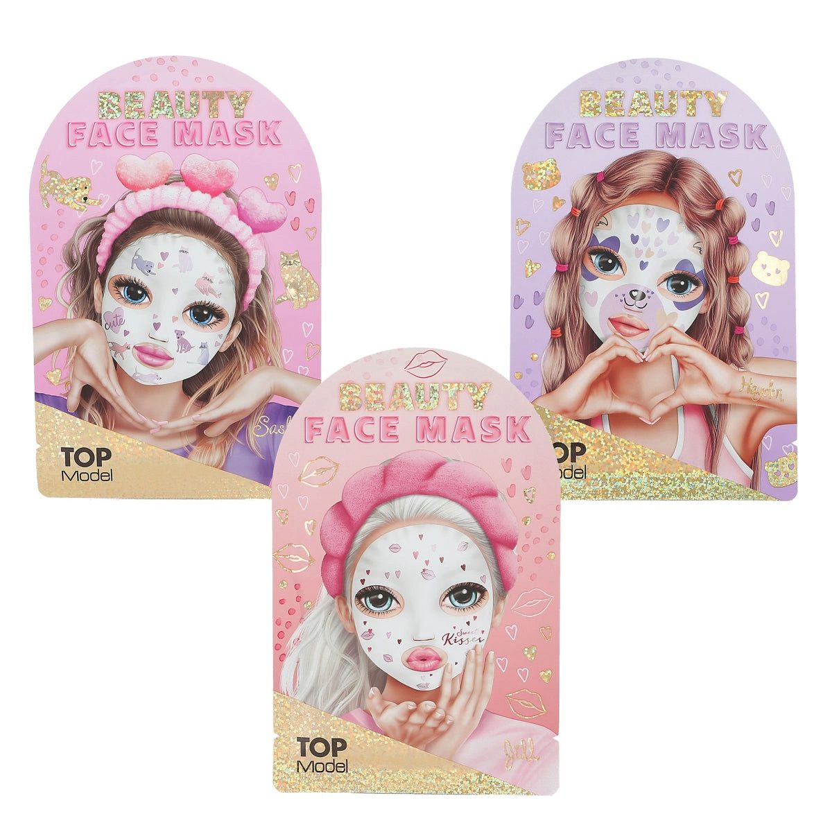 Depesche Gesichtsmaske TOPModel Beauty Tuchmaske – 1 von 3 Designs zufällig