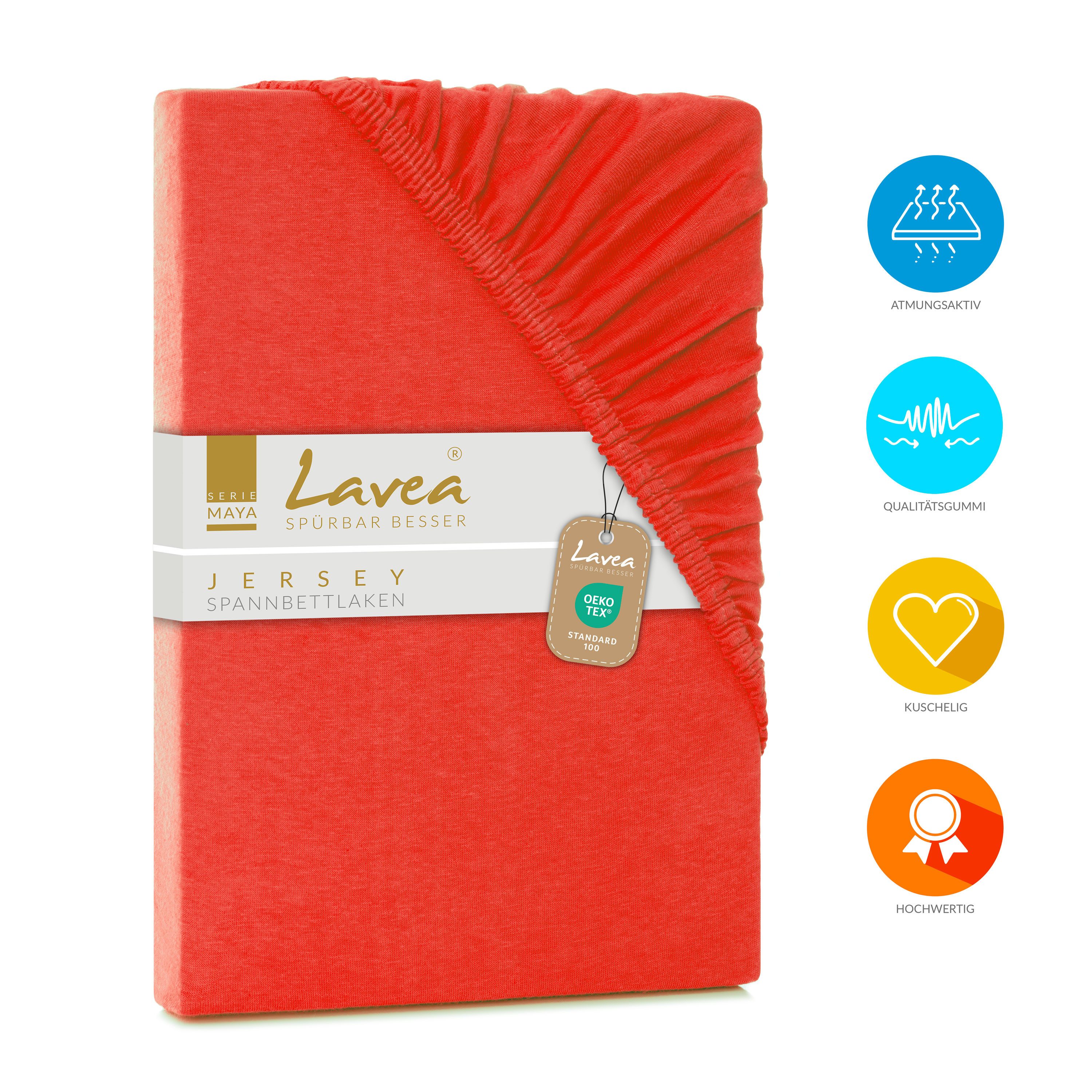 Lavea Spannbettlaken Maya, Betttuch aus 100% günstig online kaufen