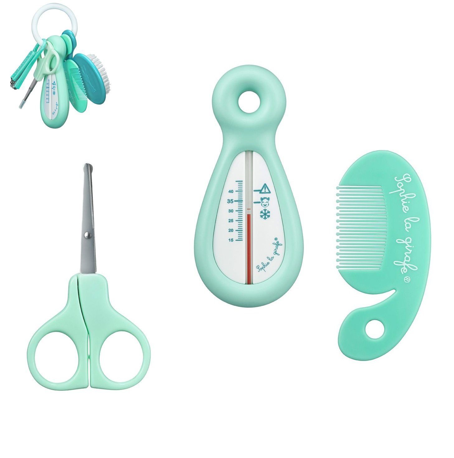 Babypflege-Set Pflegeset Sophie la Girafe, Türkis